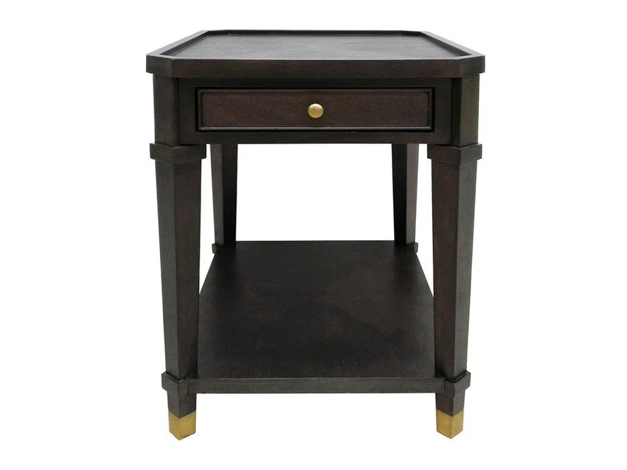 Carrington Brown/Gold End Table