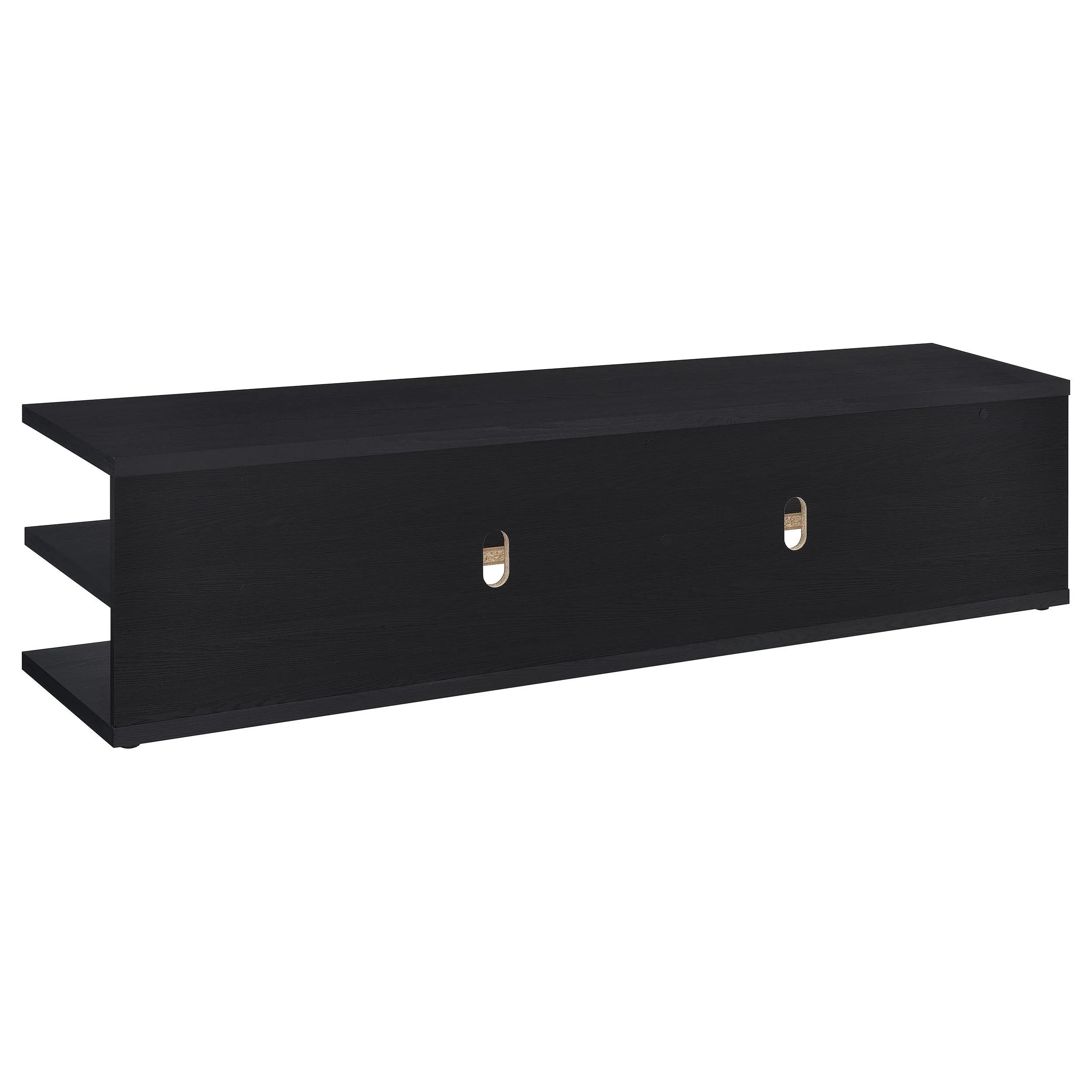 Cartmill Black 78-inch 2-tier TV Stand Media Console - Image 6