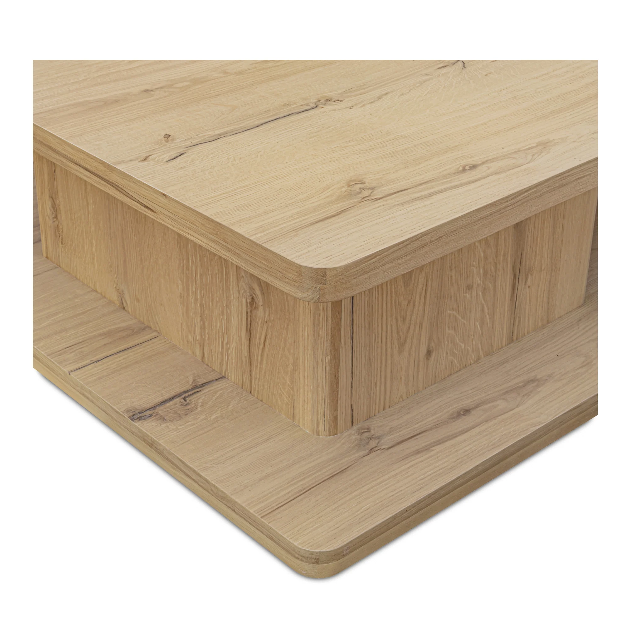 Casey Rustic Oak Large Coffee Table - Image 6