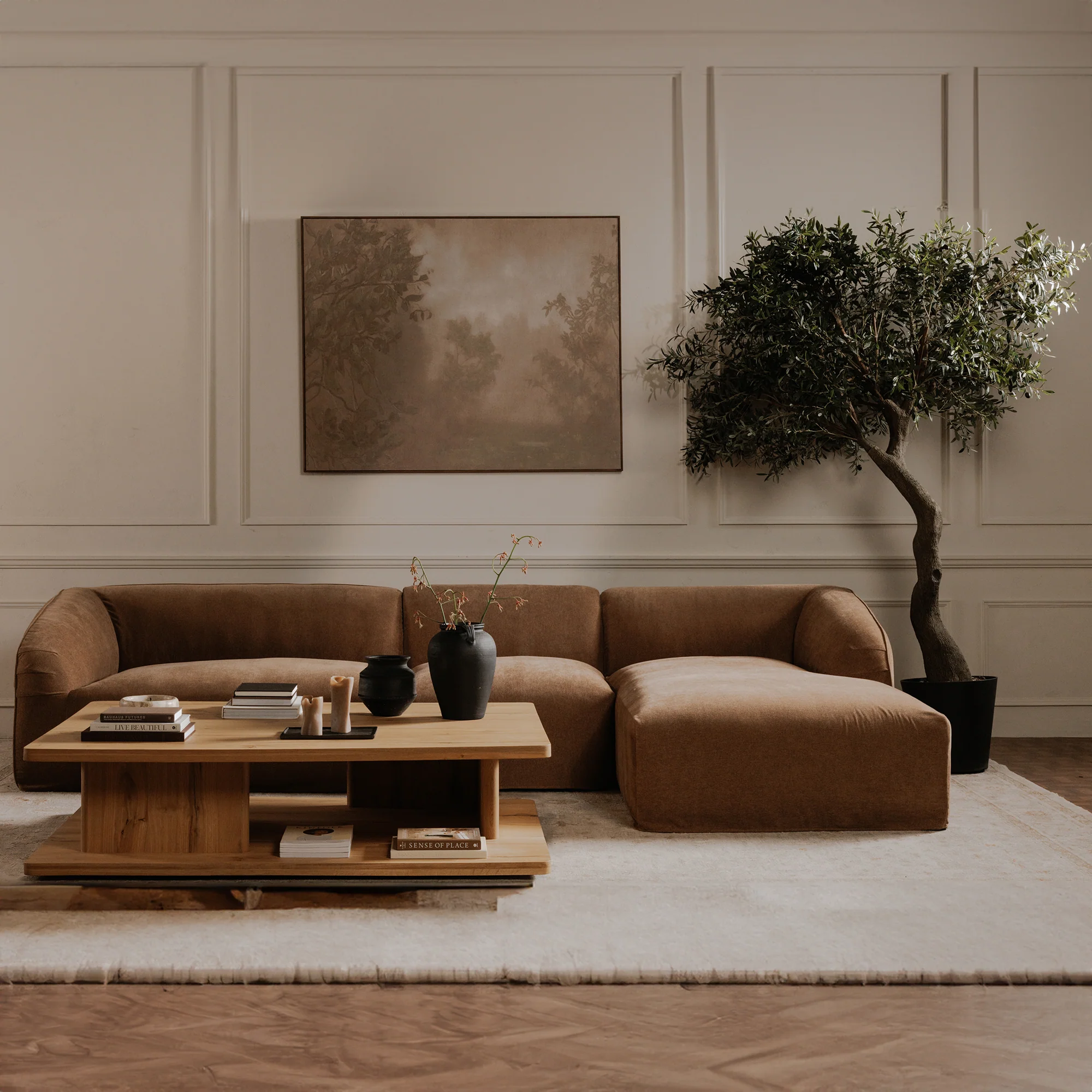Casey Rustic Oak Large Coffee Table - Image 9