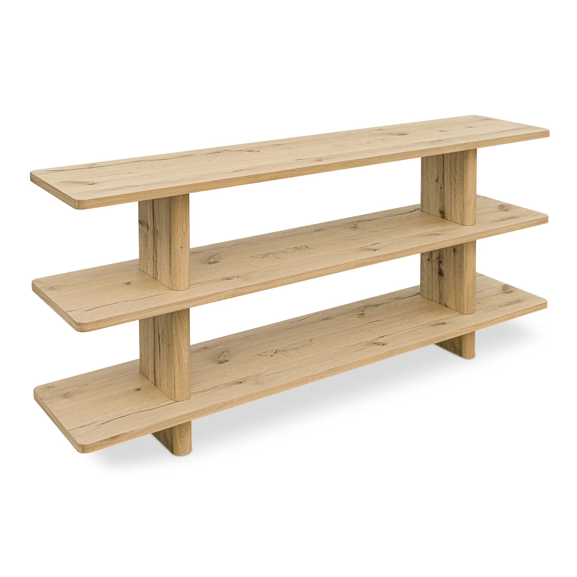 Casey Rustic Oak Small Bookcase - Image 2