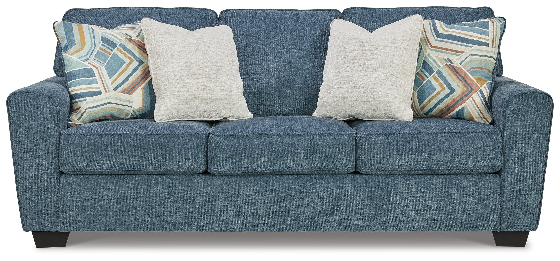 Cashton Blue Queen Sofa Sleeper & Loveseat (Online Special Price) - Image 7