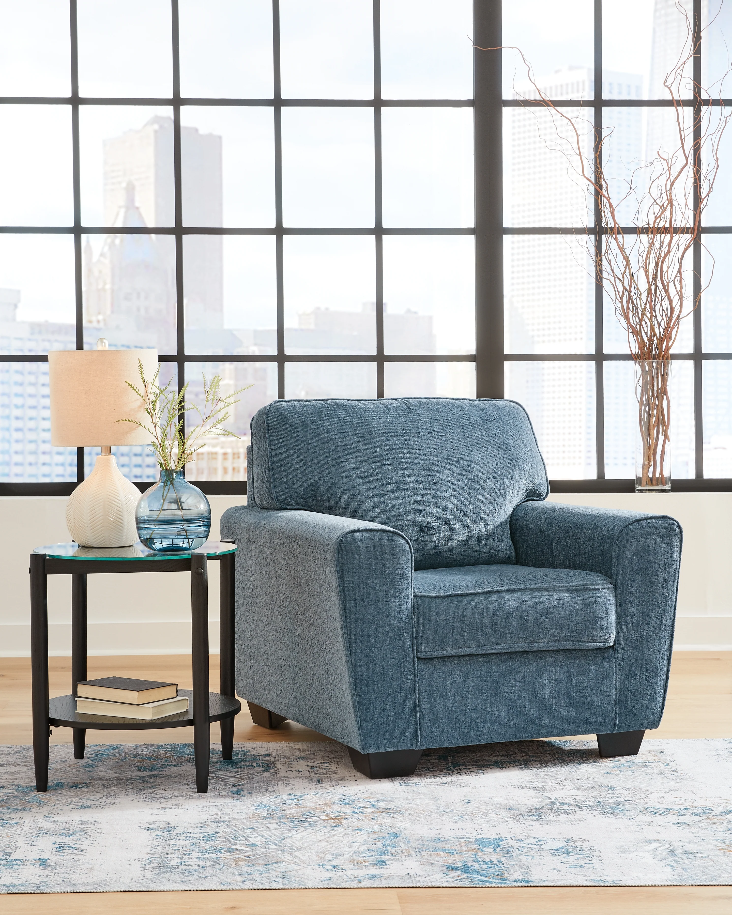 Cashton Blue Sofa and Chair - Image 10