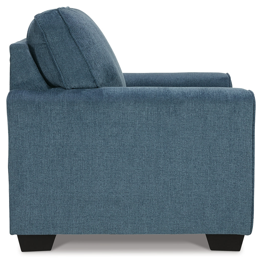 Cashton Blue Sofa, Chair and Ottoman (Online Special Price) - Image 8