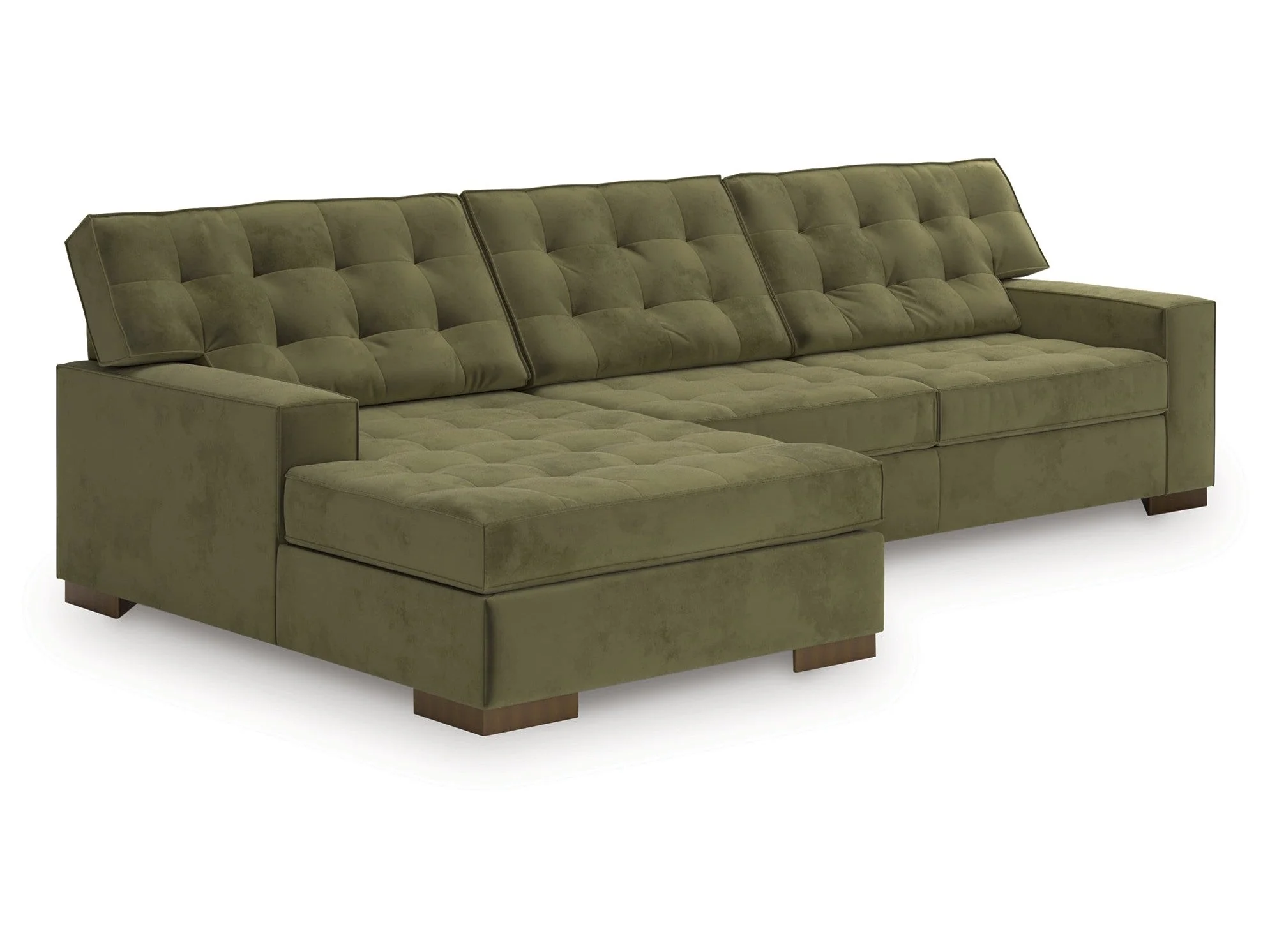 Caspian-Town Olive 2-Piece LAF Sectional with Chaise (Online Special Price) - Image 3