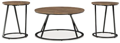 Cassbryn Brown/Black Occasional Table Set (Set of 3) (Online Special Price) - Image 3