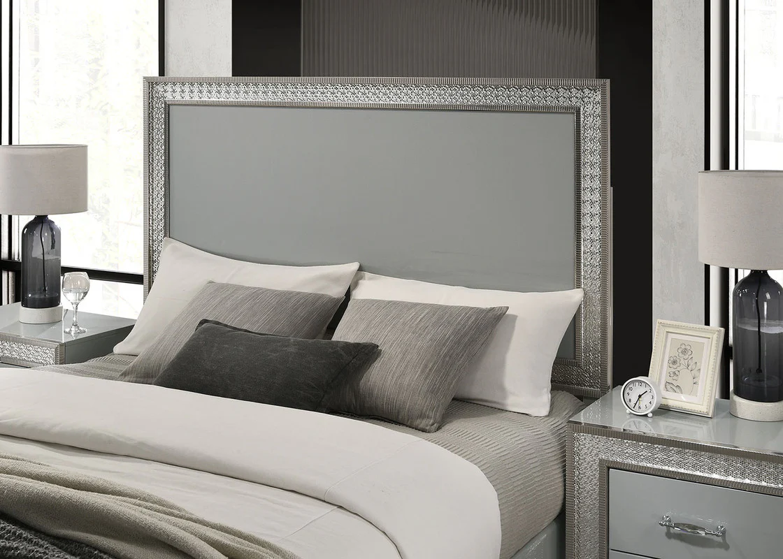 Cassiopeia Metallic Gray E.King Bed - Image 2