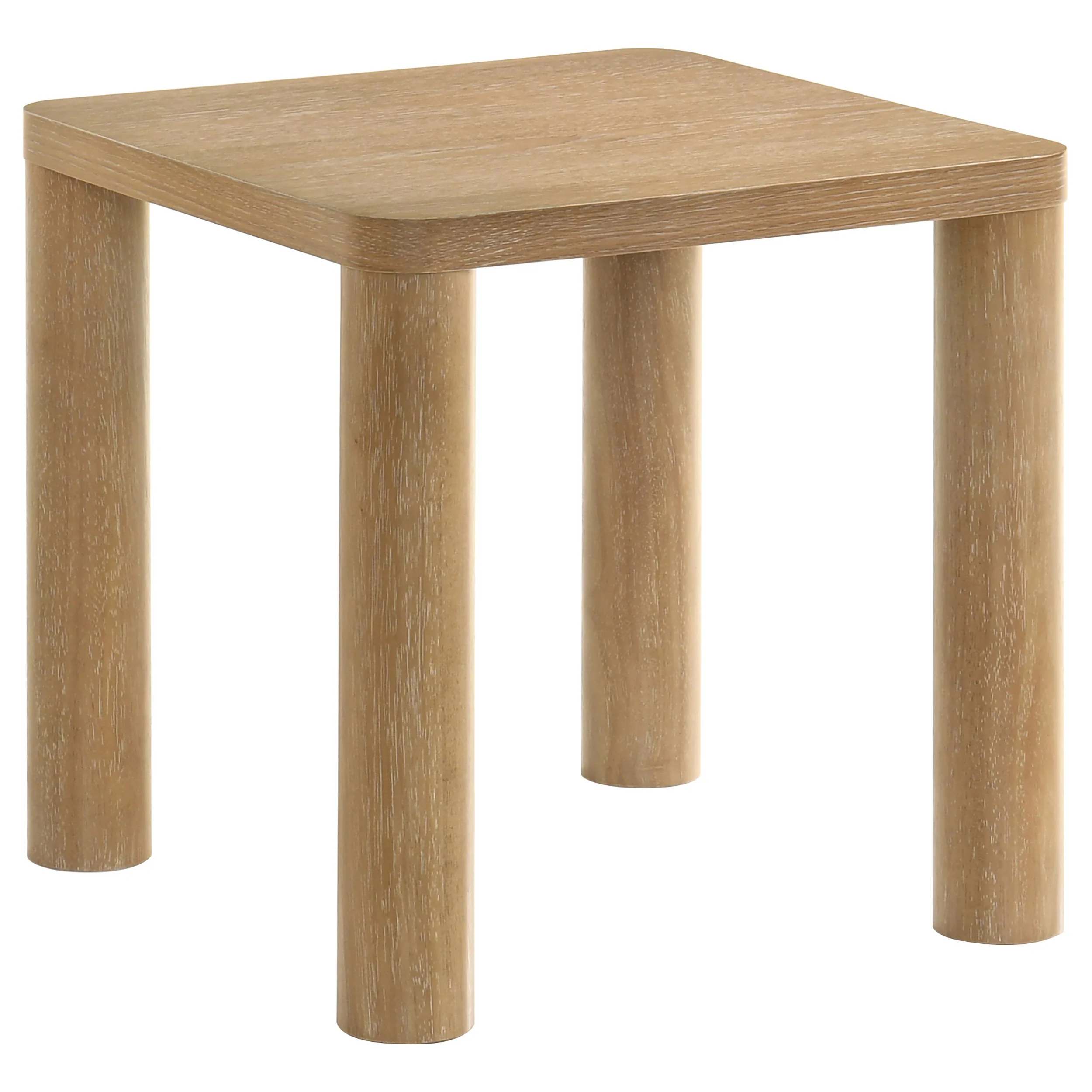 Castlewood Washed Oak Engineered Wood Accent Side End Table - Image 2