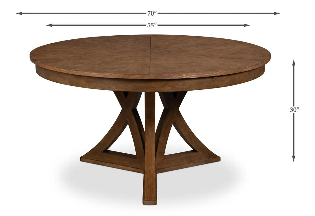 Casual Jupe Brown Dining Table - Image 12