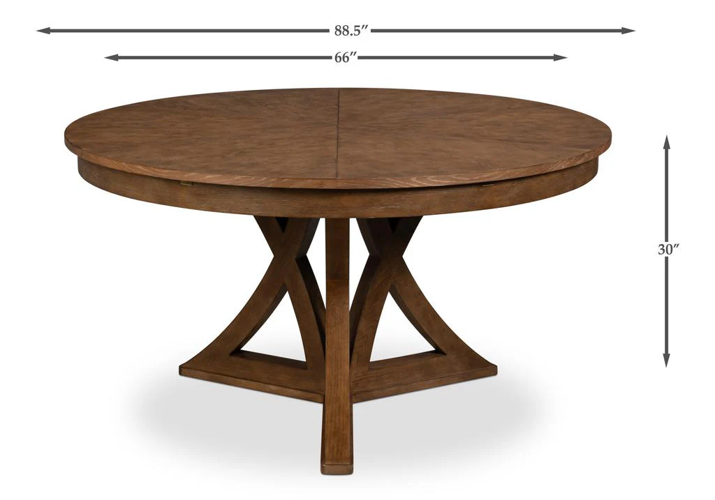 Casual Jupe Brown Dining Table - Image 12