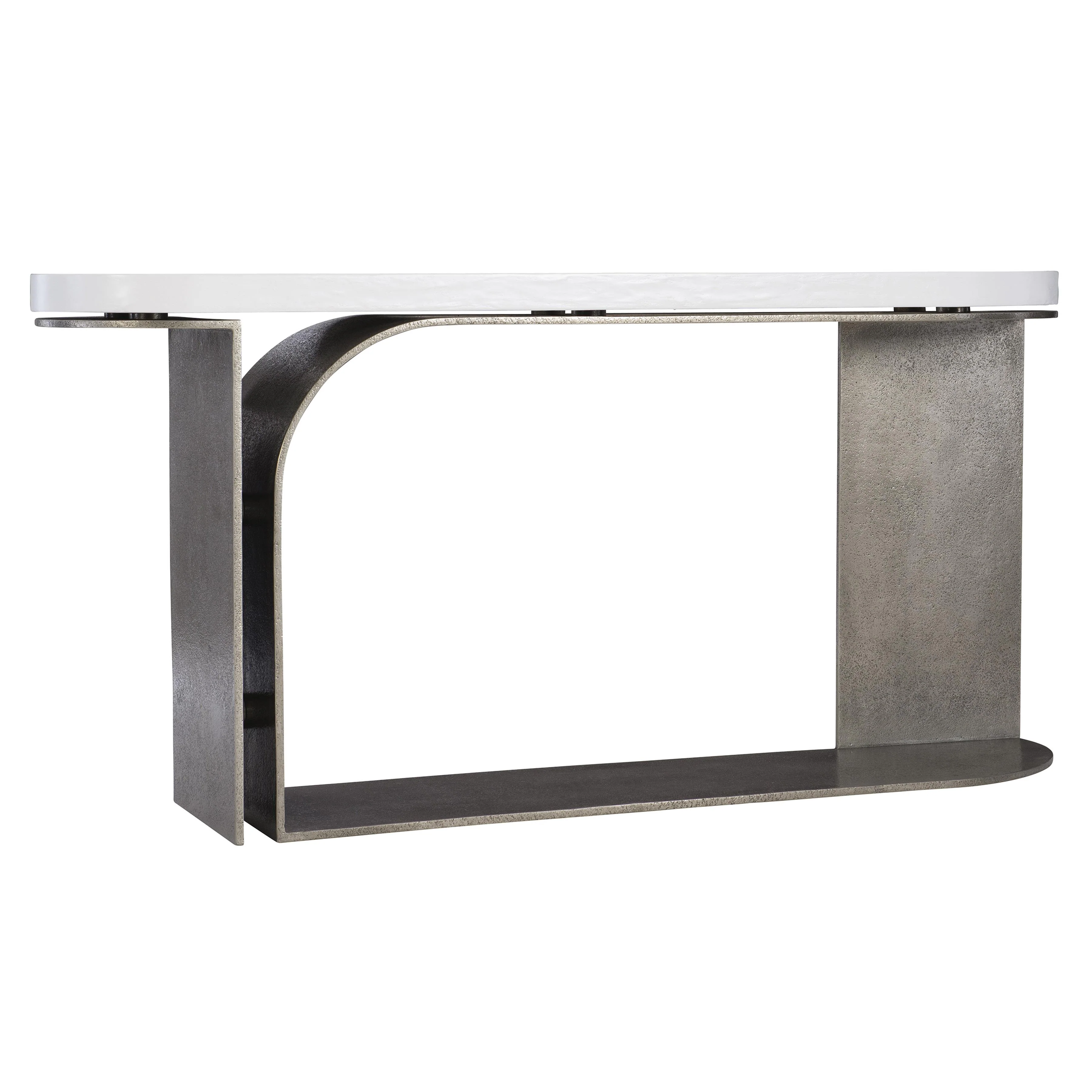 Catalina Graphite/White Plaster Console Table - Image 2