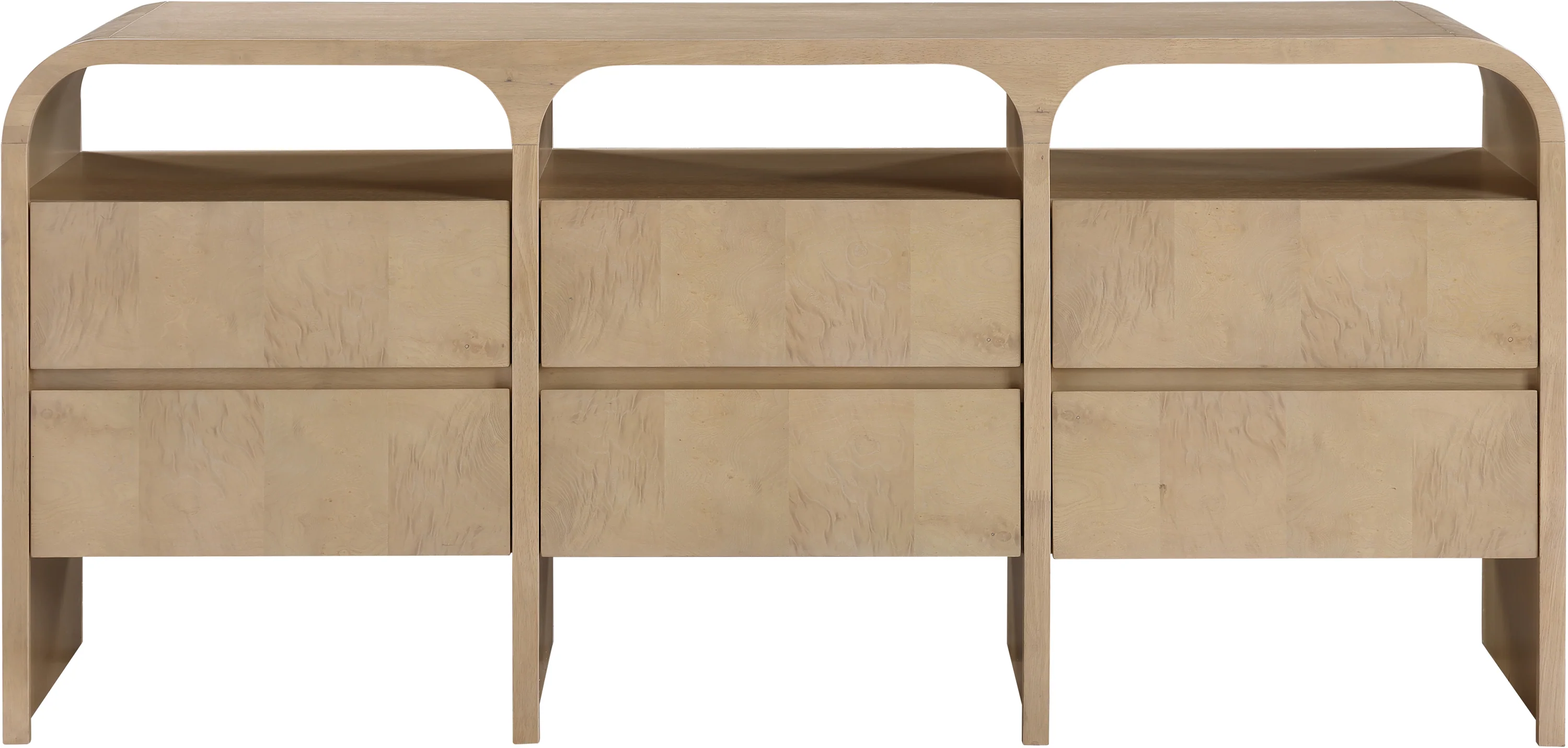 Catalina Natural Wood And Veneer Dresser - Image 3