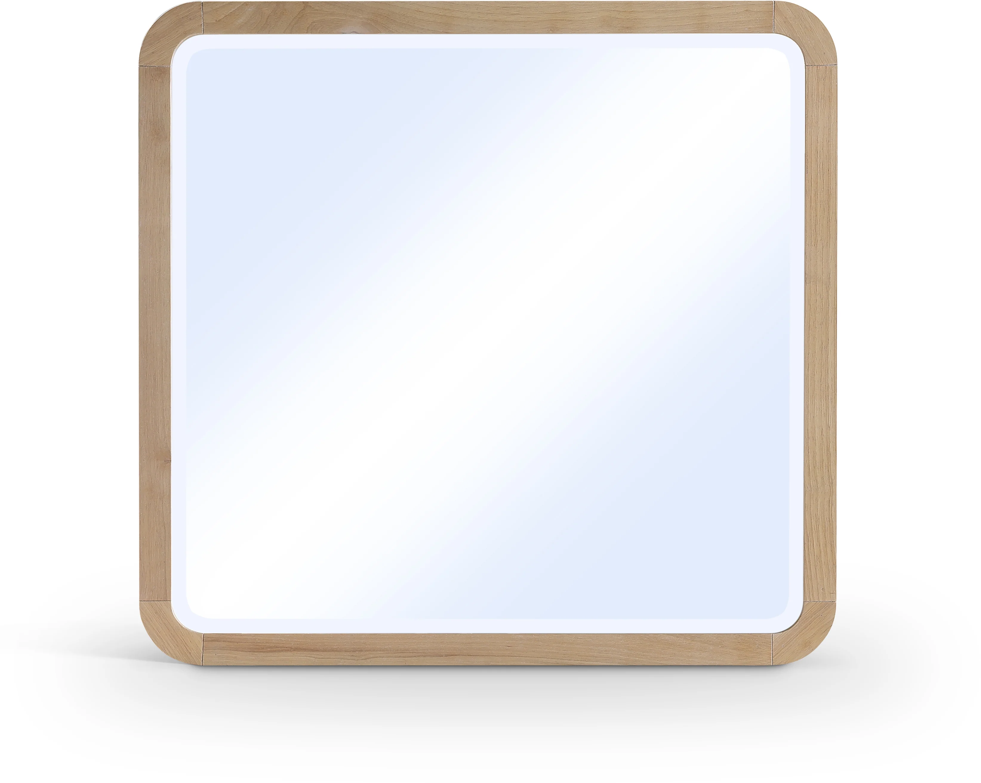 Catalina Natural Wood And Veneer Mirror - Image 2