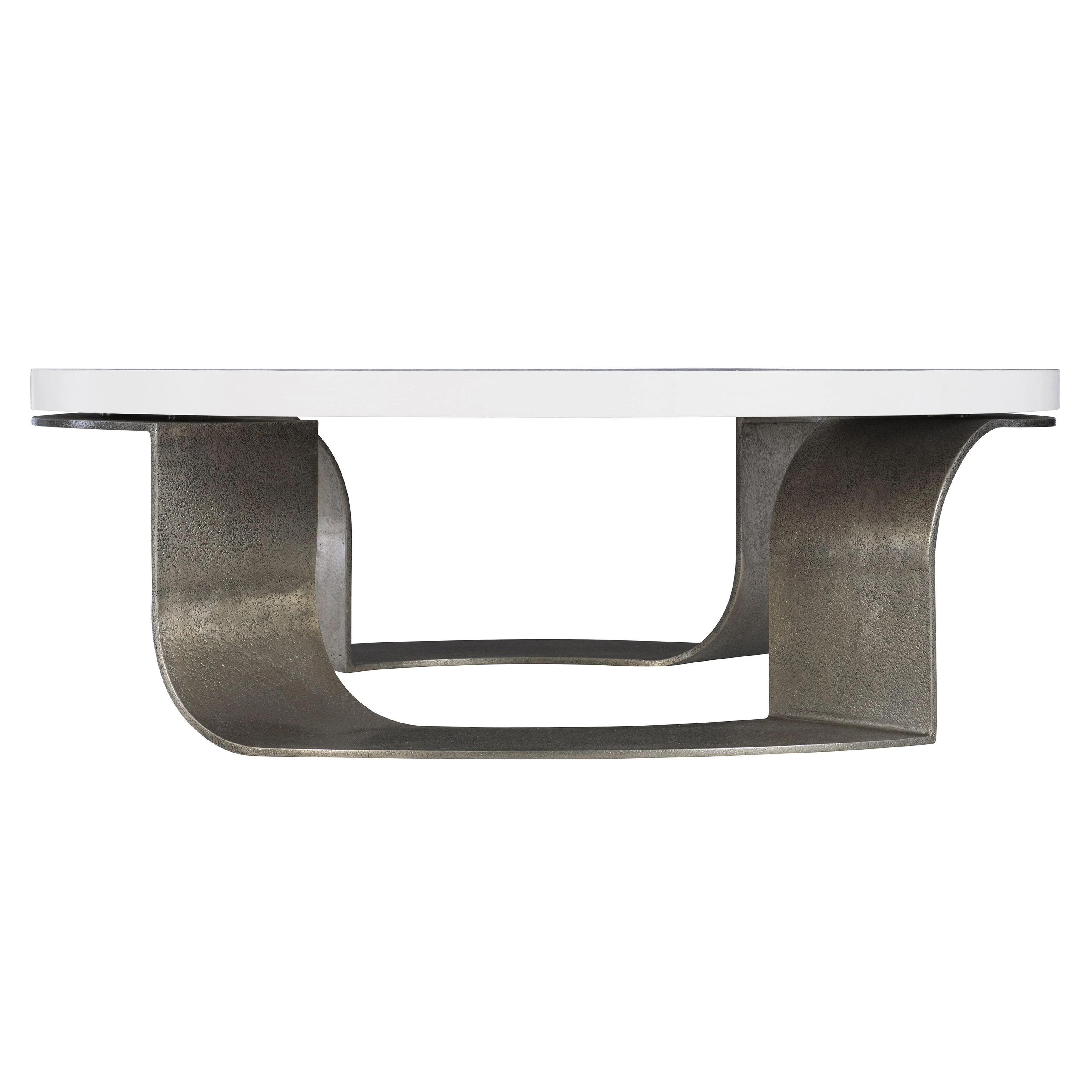 Catalina White Plaster/Graphite Cocktail Table - Image 5