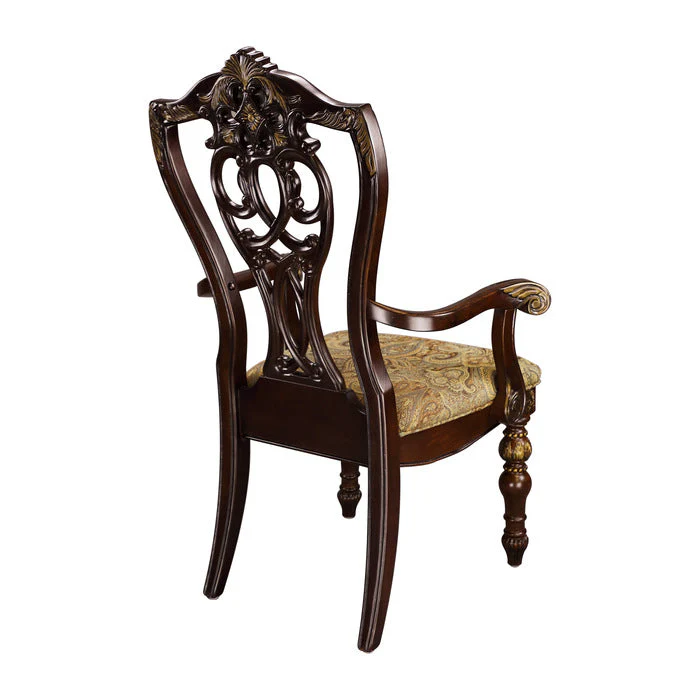 Catalonia Dark Cherry Dining Arm Chair (Set of 2) - Image 11
