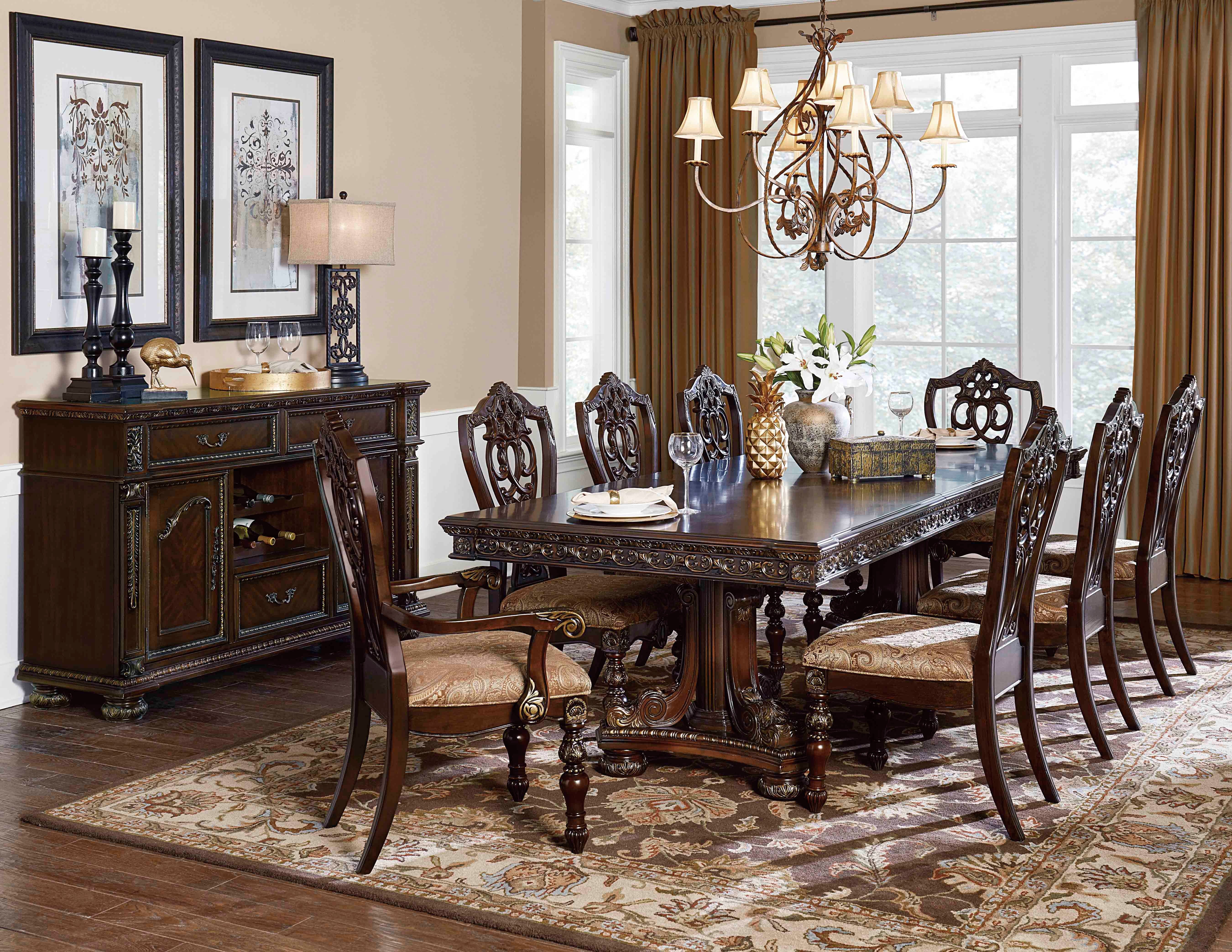 Catalonia Dark Cherry Dining Arm Chair (Set of 2) - Image 6