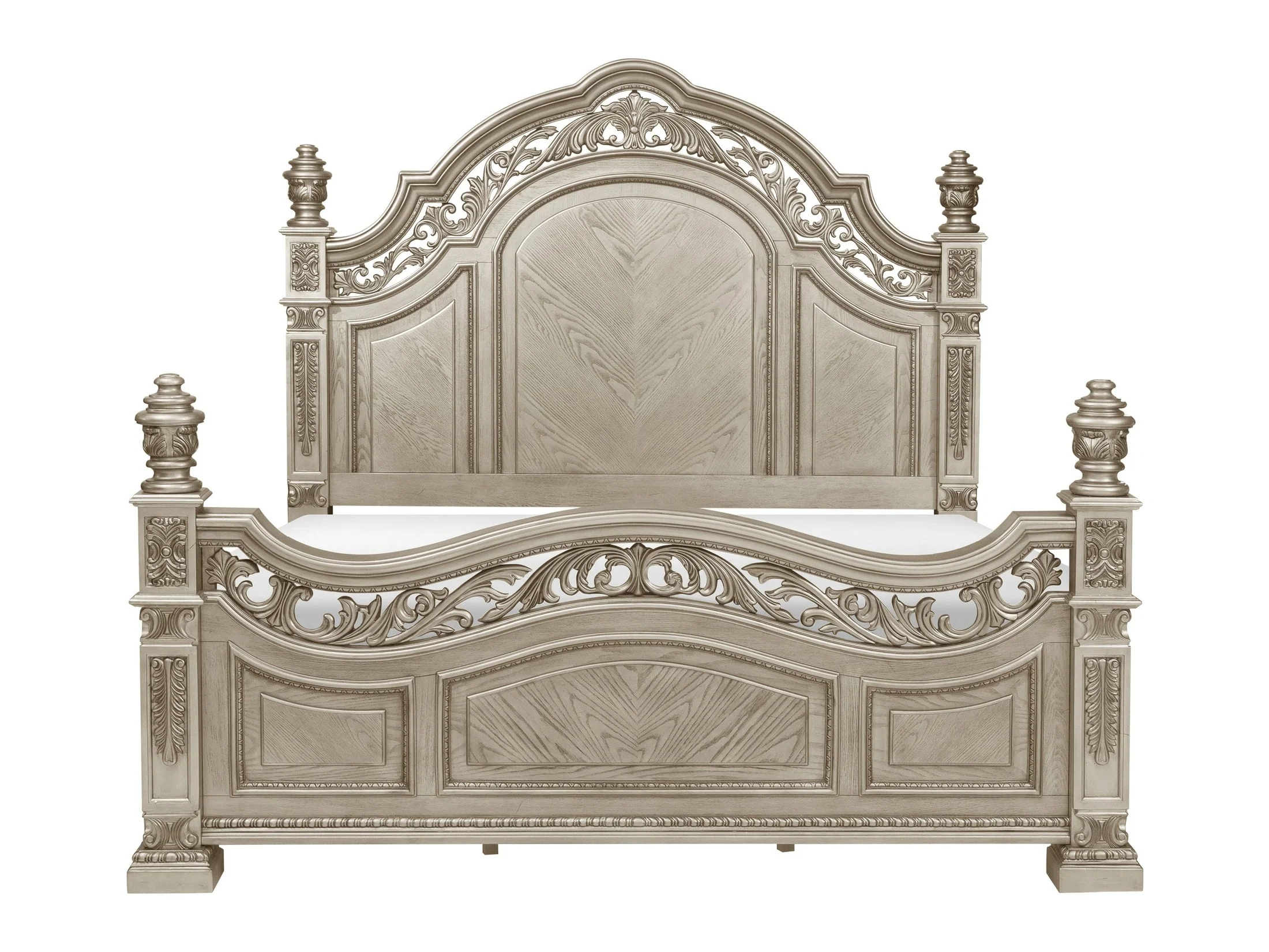 Catalonia Platinum Gold Queen Bed