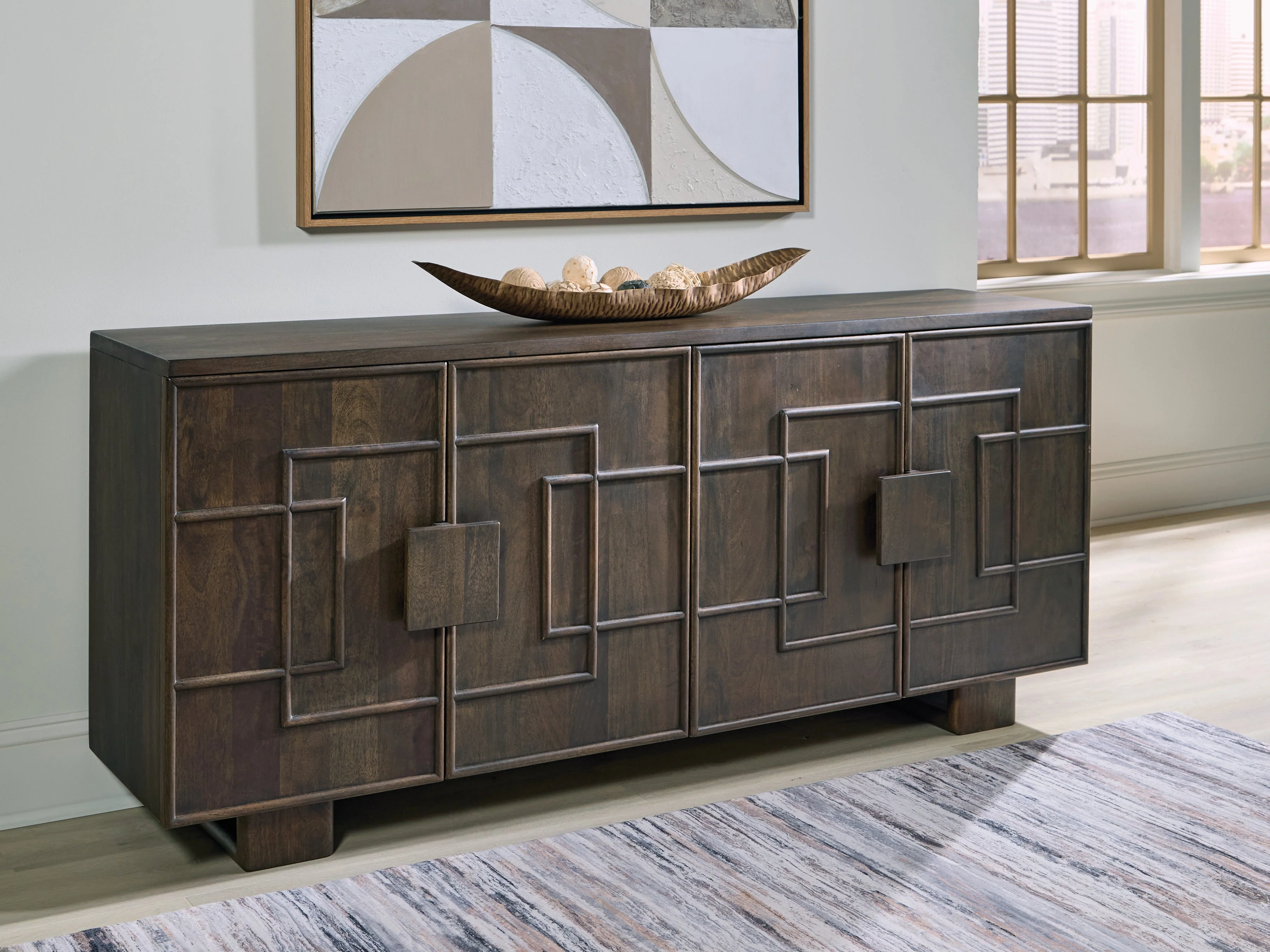 Cato Dark Brown Accent Cabinet (Online Special Price) - Image 2