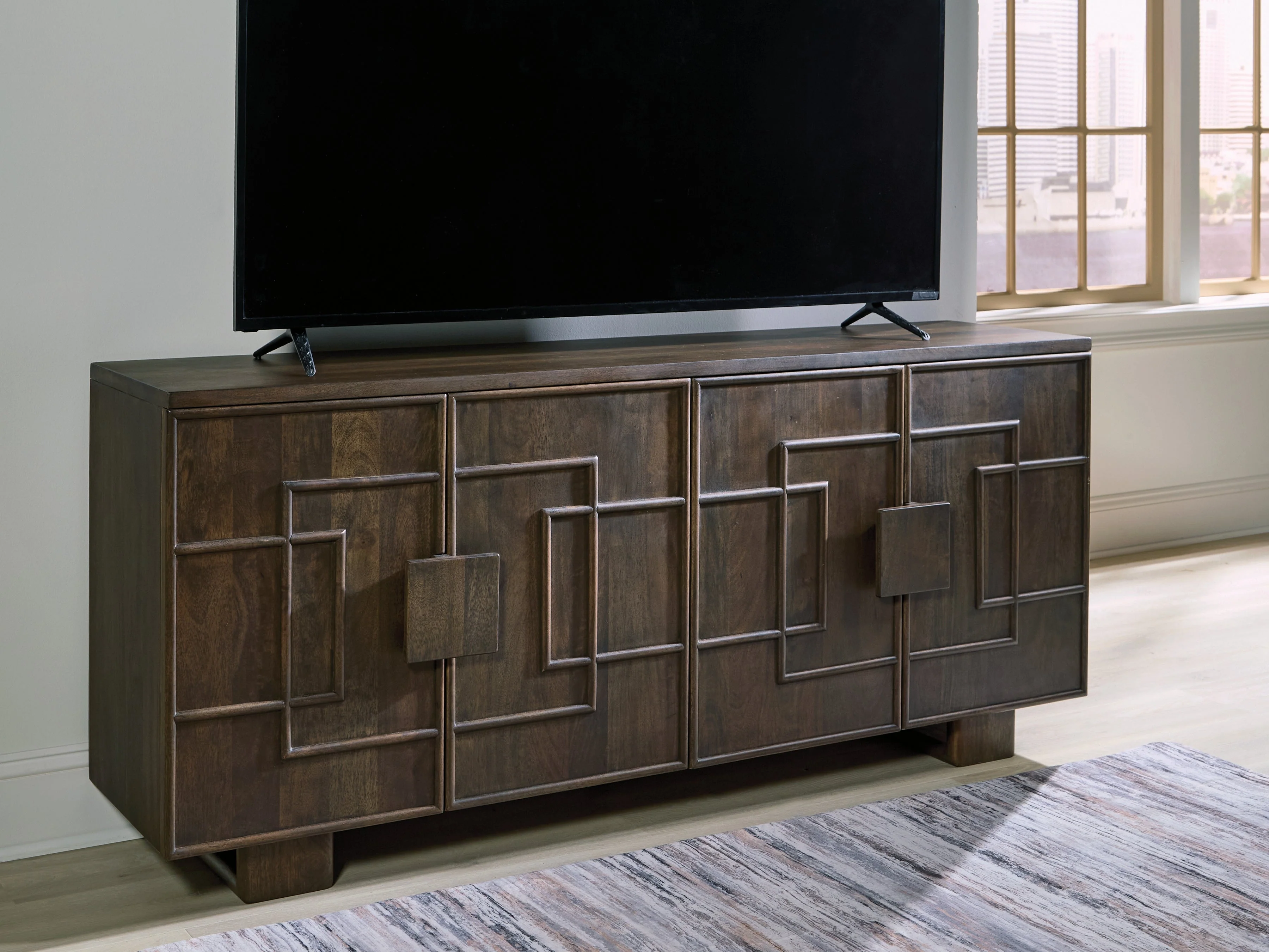 Cato Dark Brown Accent Cabinet (Online Special Price) - Image 6