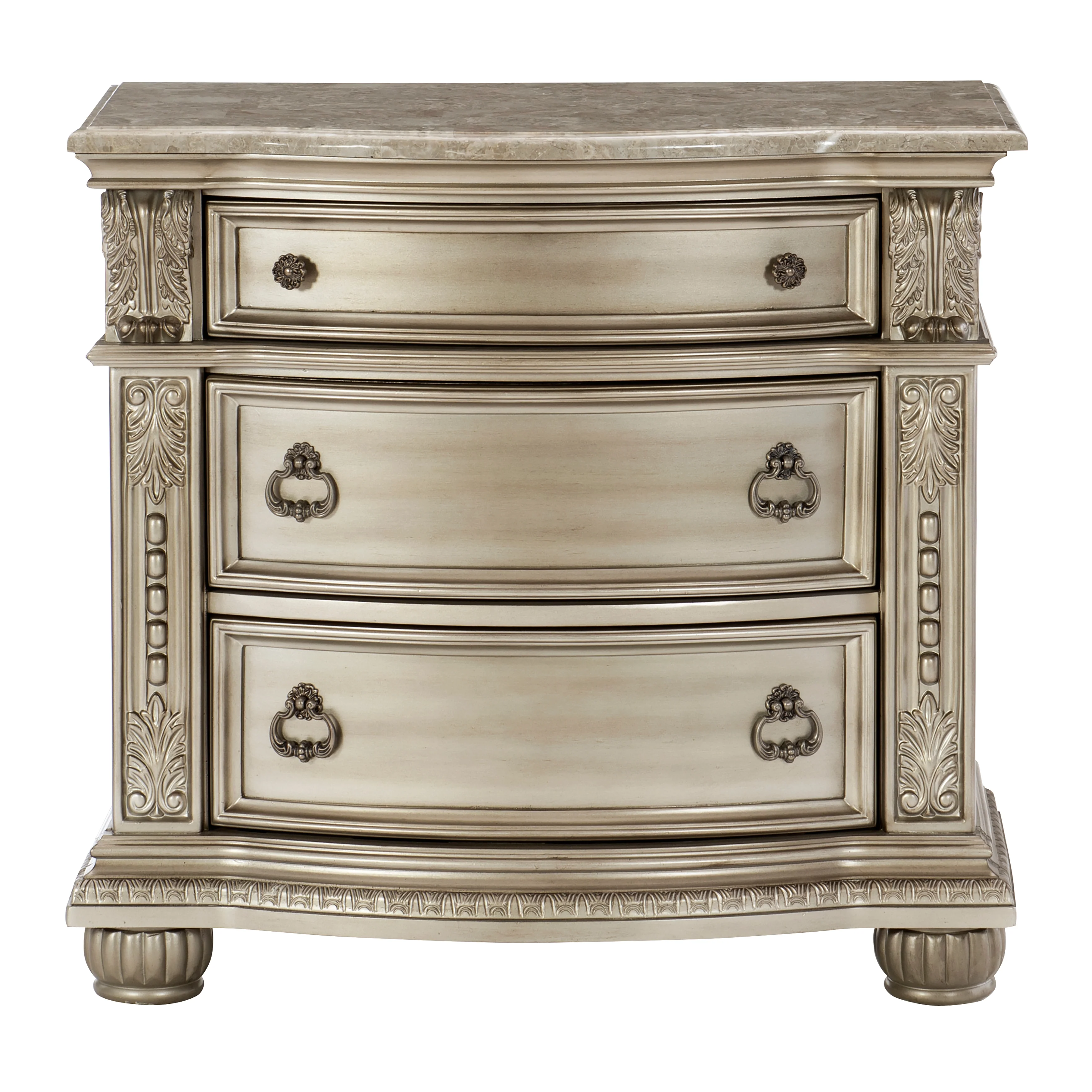 Cavalier Silver 4-piece Queen Bedroom Set - Image 5