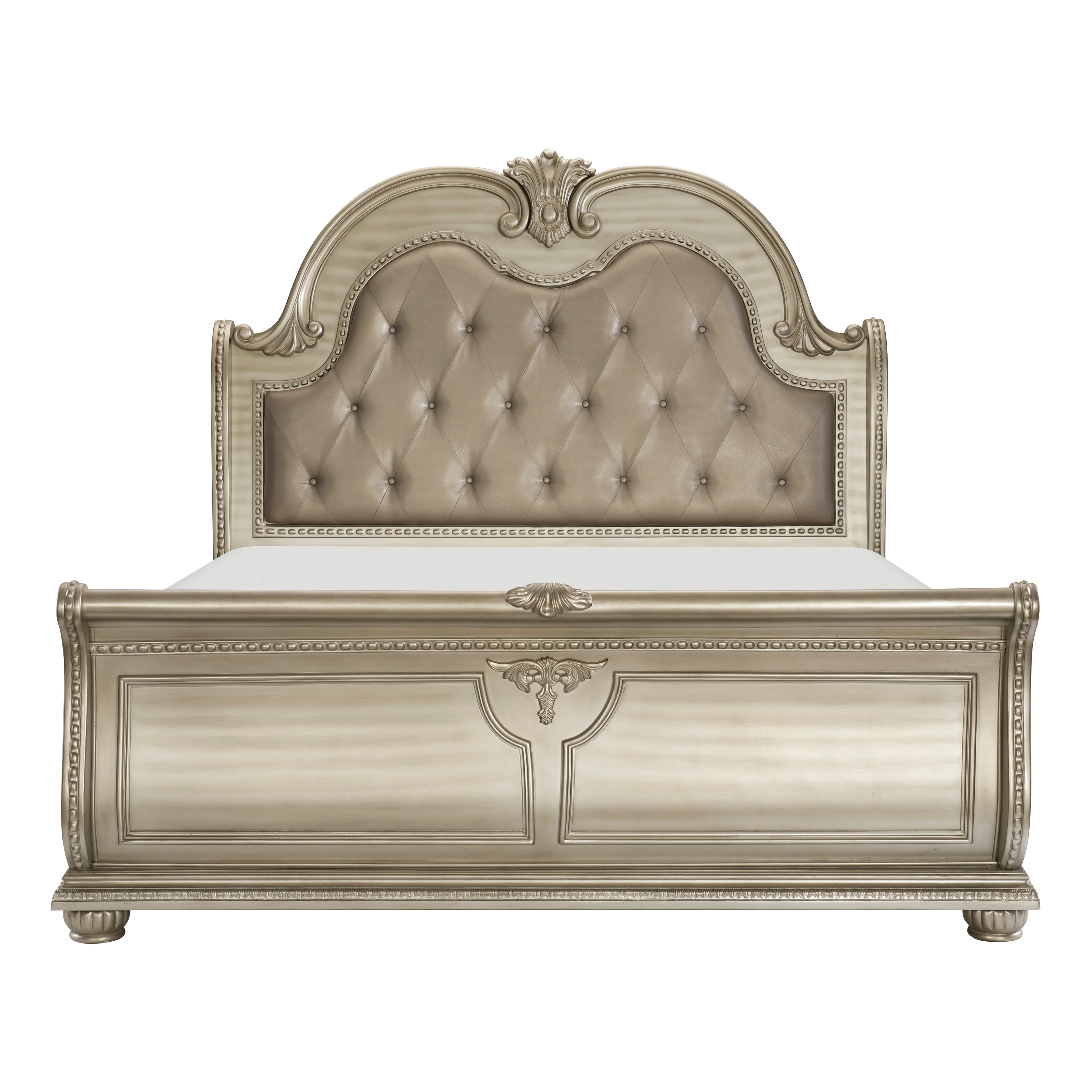 Cavalier Silver 5-Piece Queen Bedroom Set - Image 2