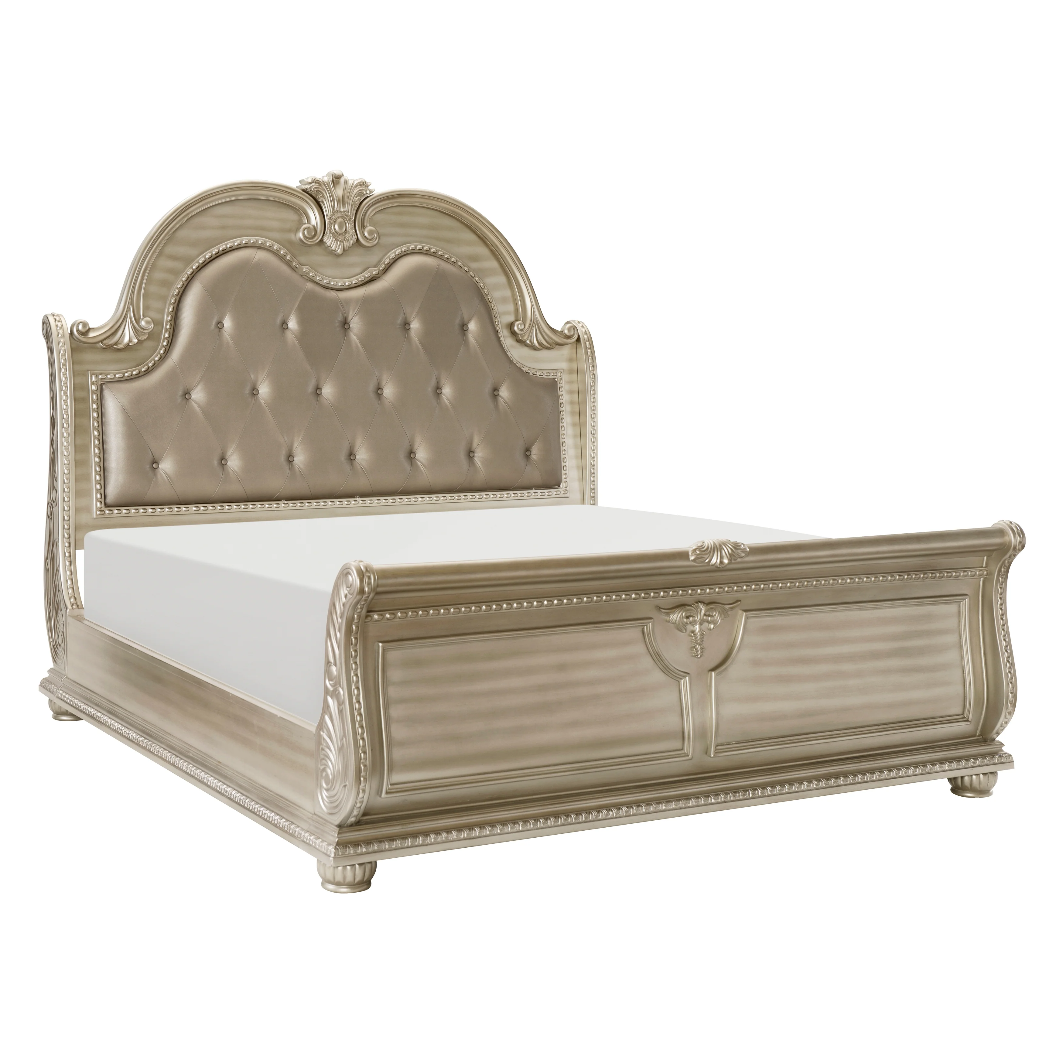 Cavalier Silver 5-Piece Queen Bedroom Set - Image 3