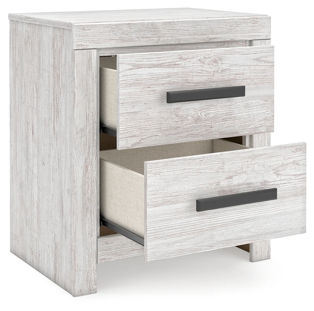 Cayboni Whitewash Queen Panel Bedroom Set with Dresser and 2 Nightstands - Image 18