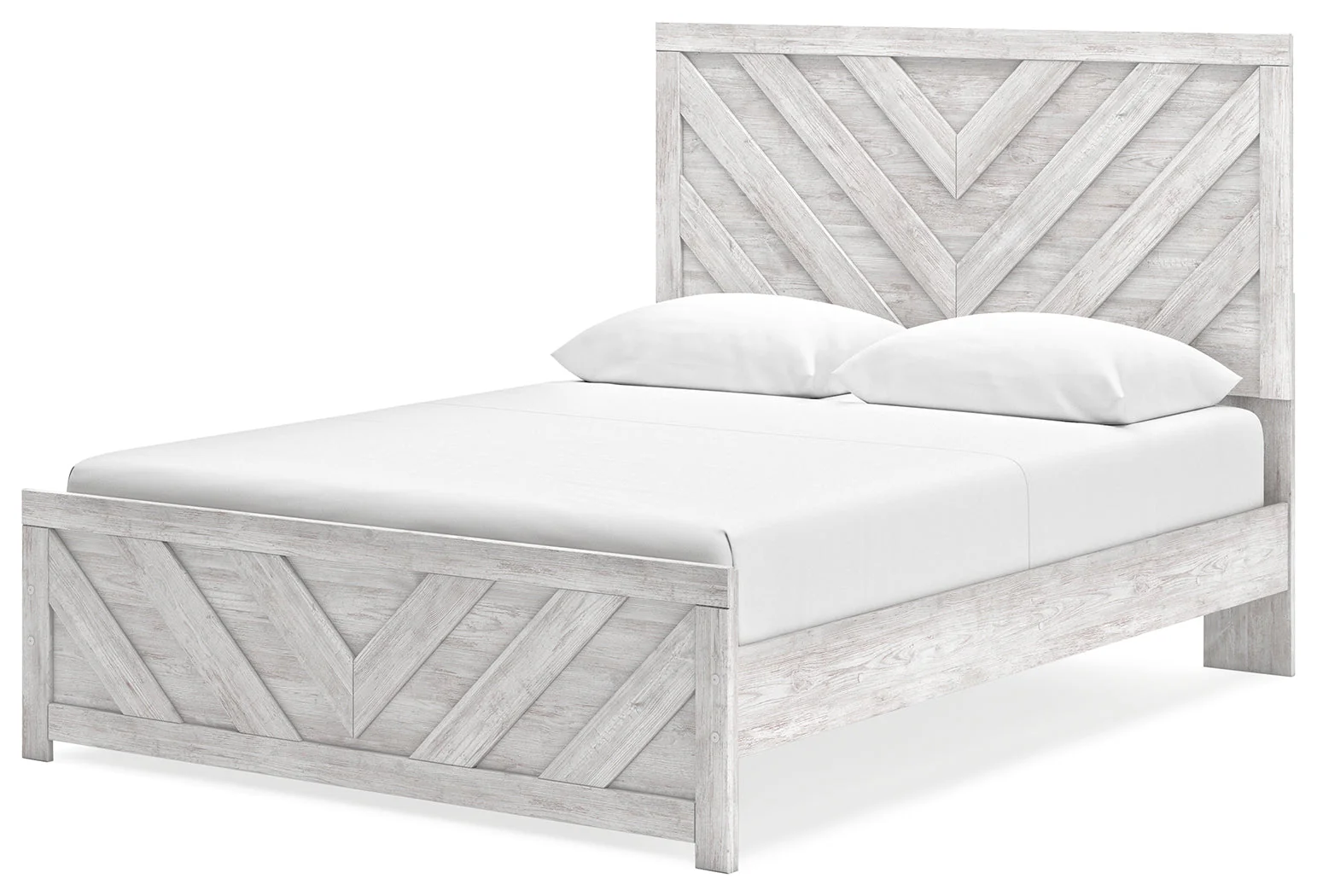Cayboni Whitewash Queen Panel Bedroom Set with Dresser and Nightstand (Online Special Price) - Image 15