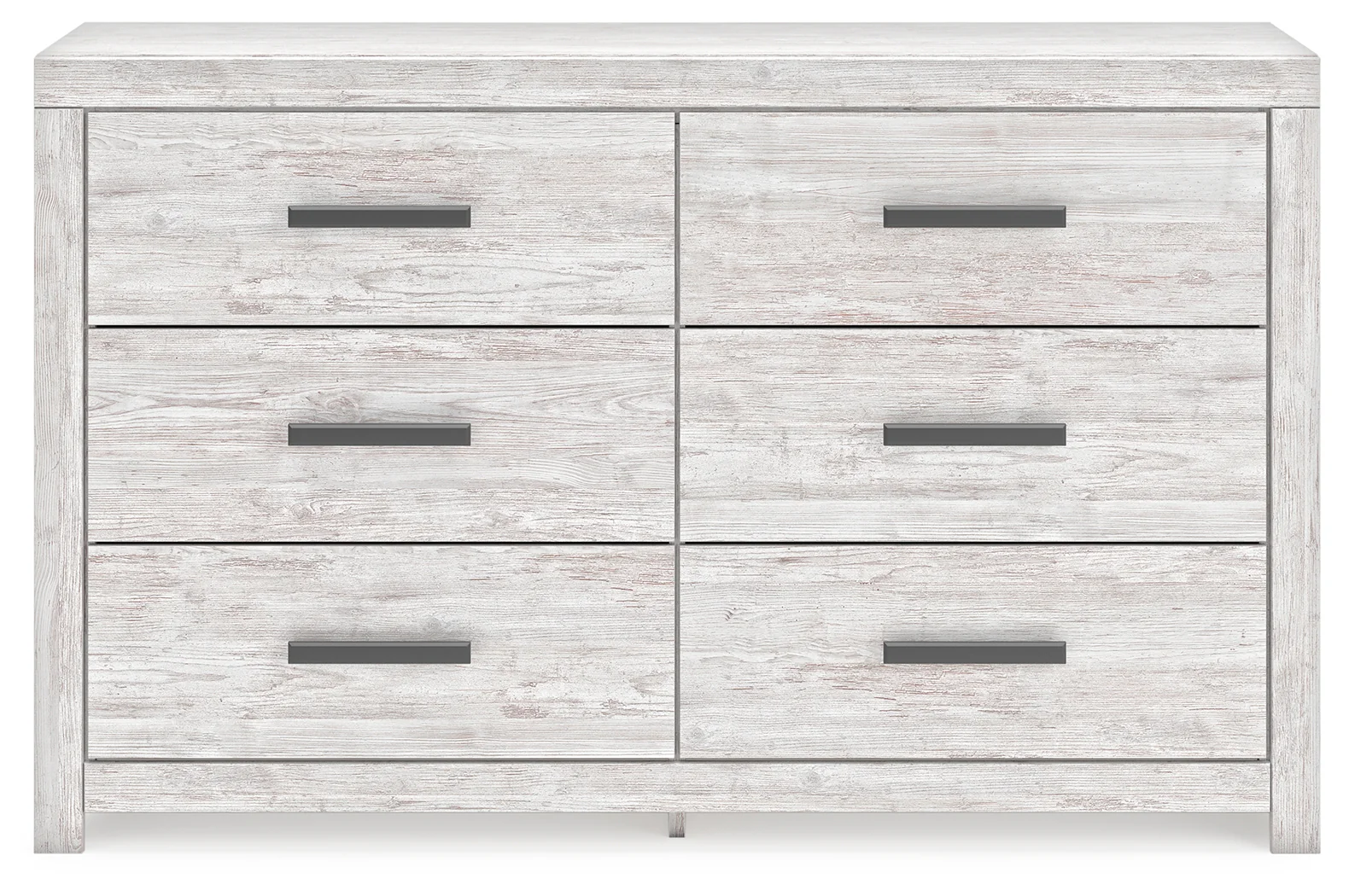 Cayboni Whitewash Twin Panel Bedroom Set with Dresser and Chest - Image 2