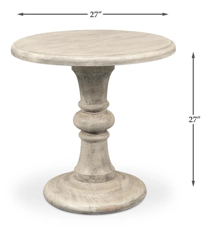 Cecelia Natural Pedestal Table - Image 12