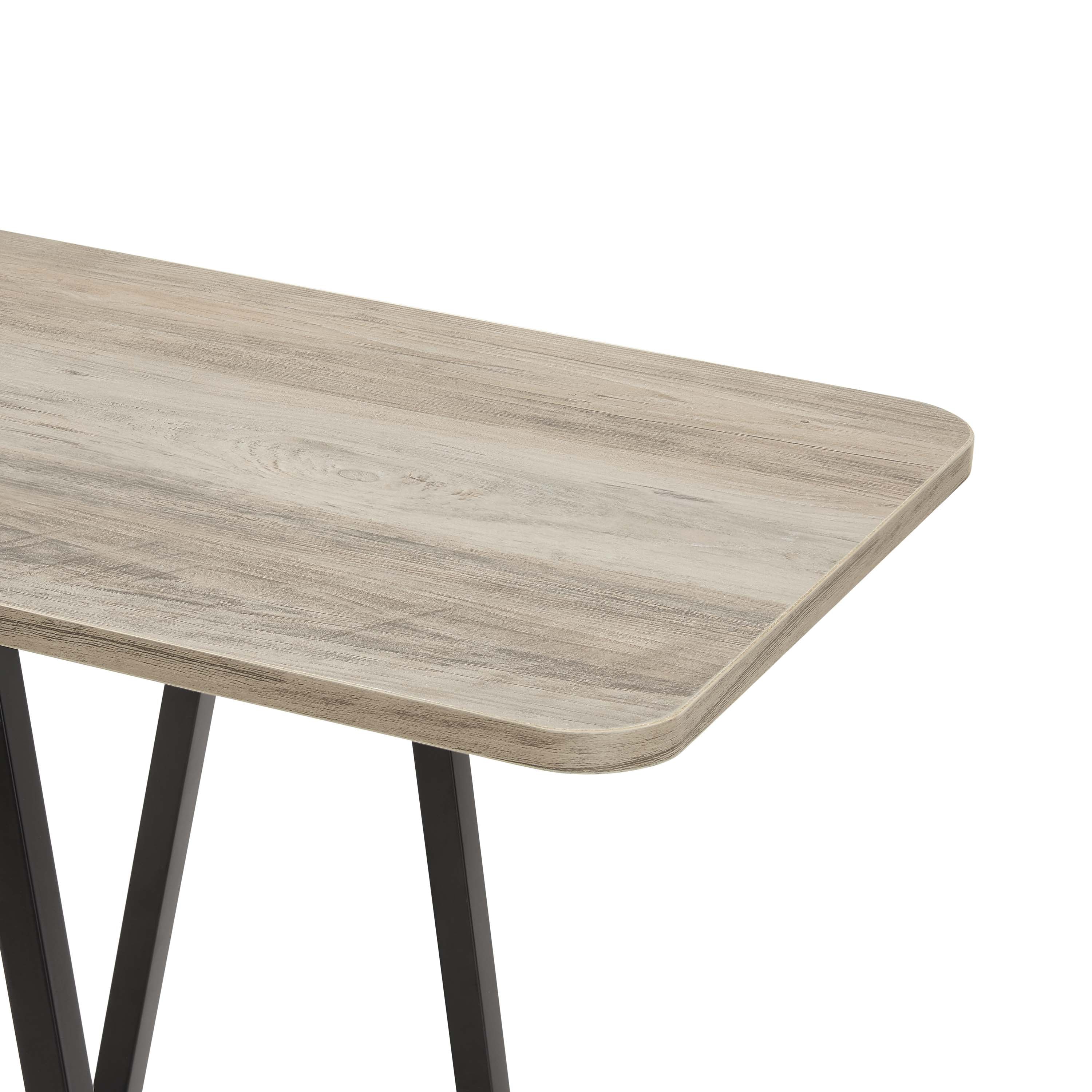 Celine Side Table Console in Rustic Grey - Image 5