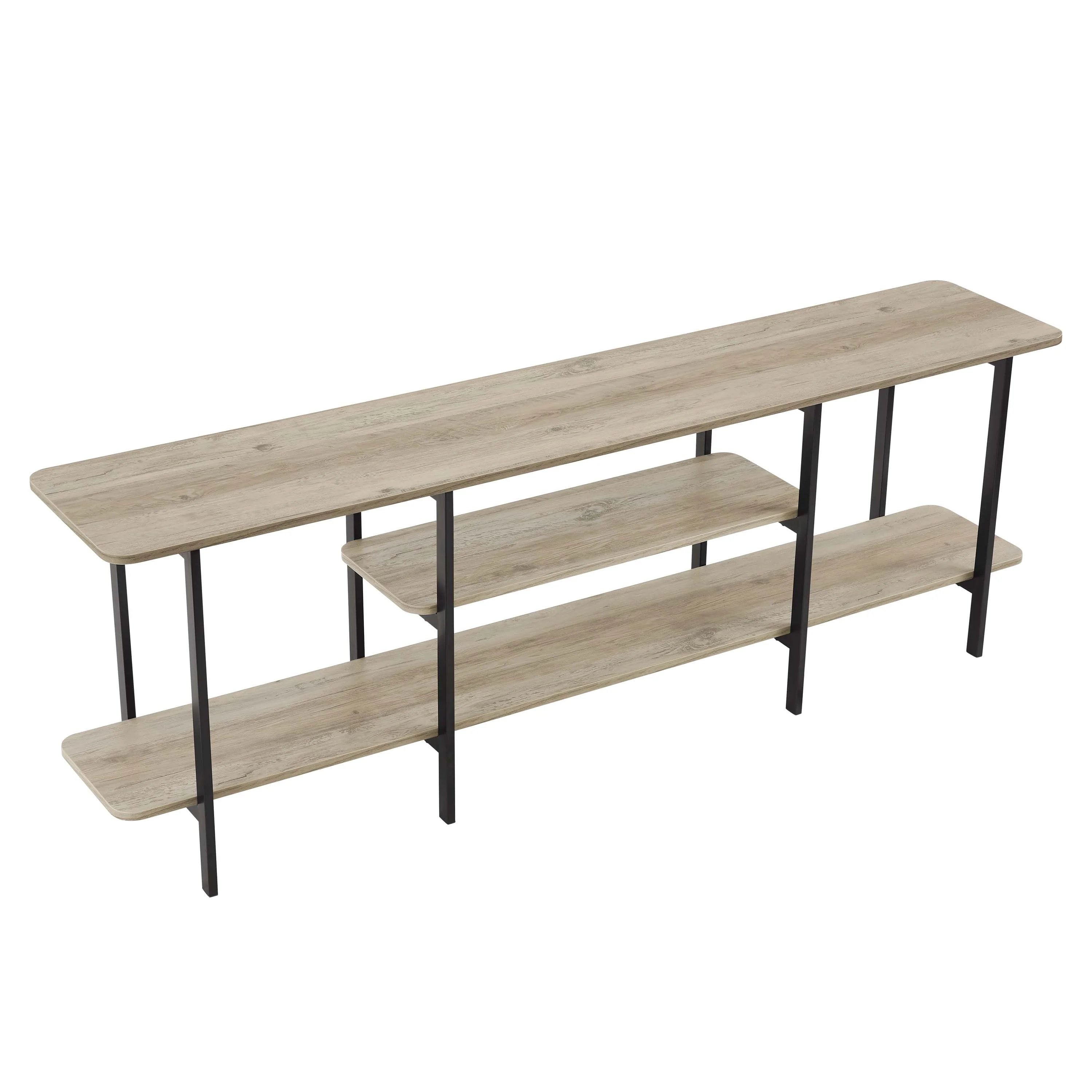 Celine Side Table Console in Rustic Grey - Image 8
