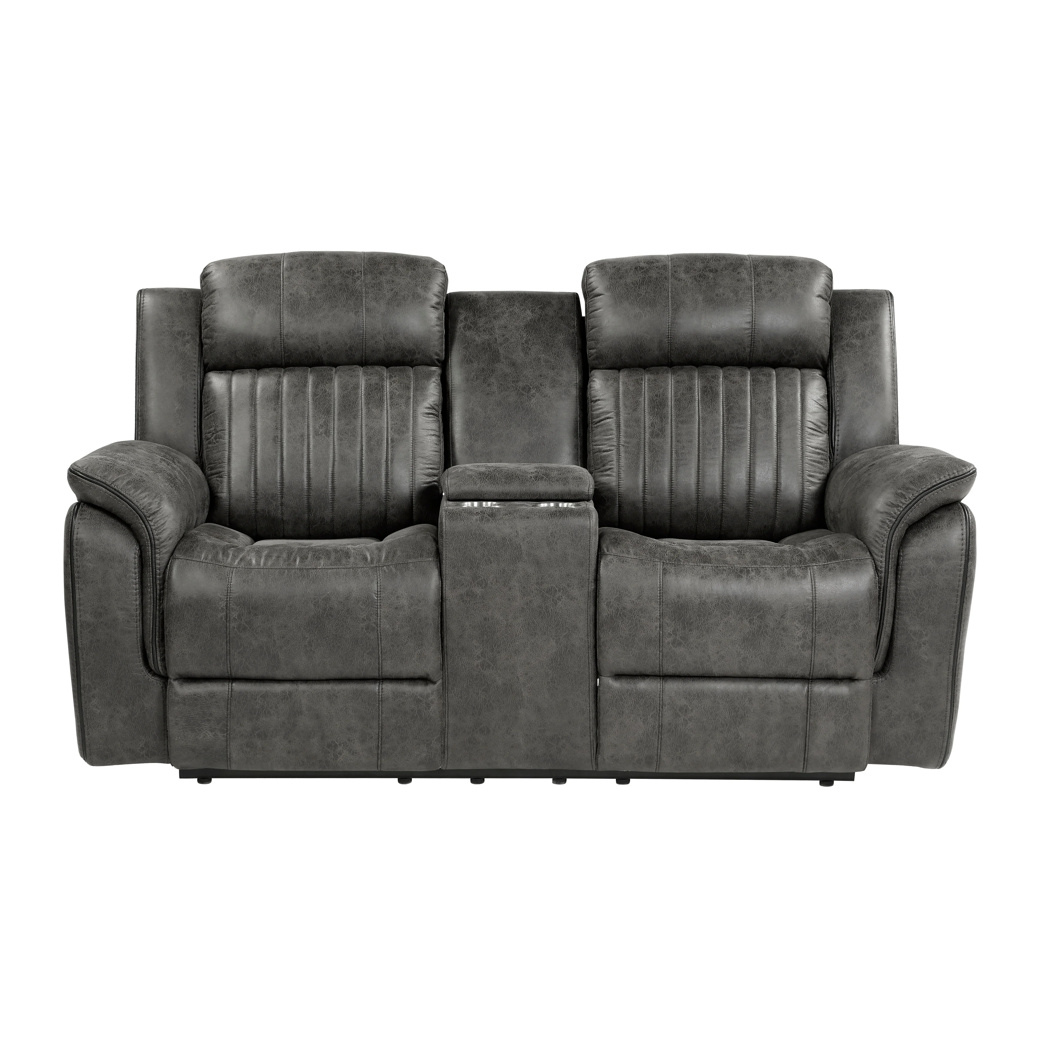 Centeroak Brownish Gray Sofa & Loveseat - Image 7