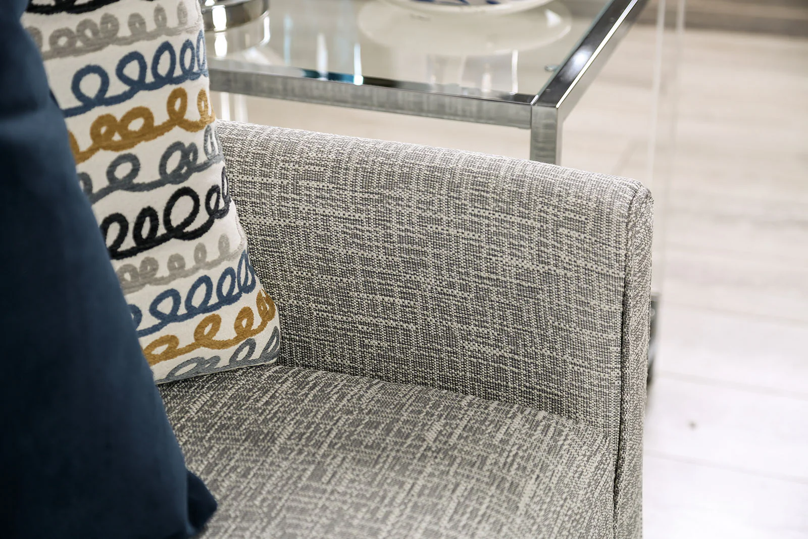 Chancery Gray/Navy Sofa - Image 2
