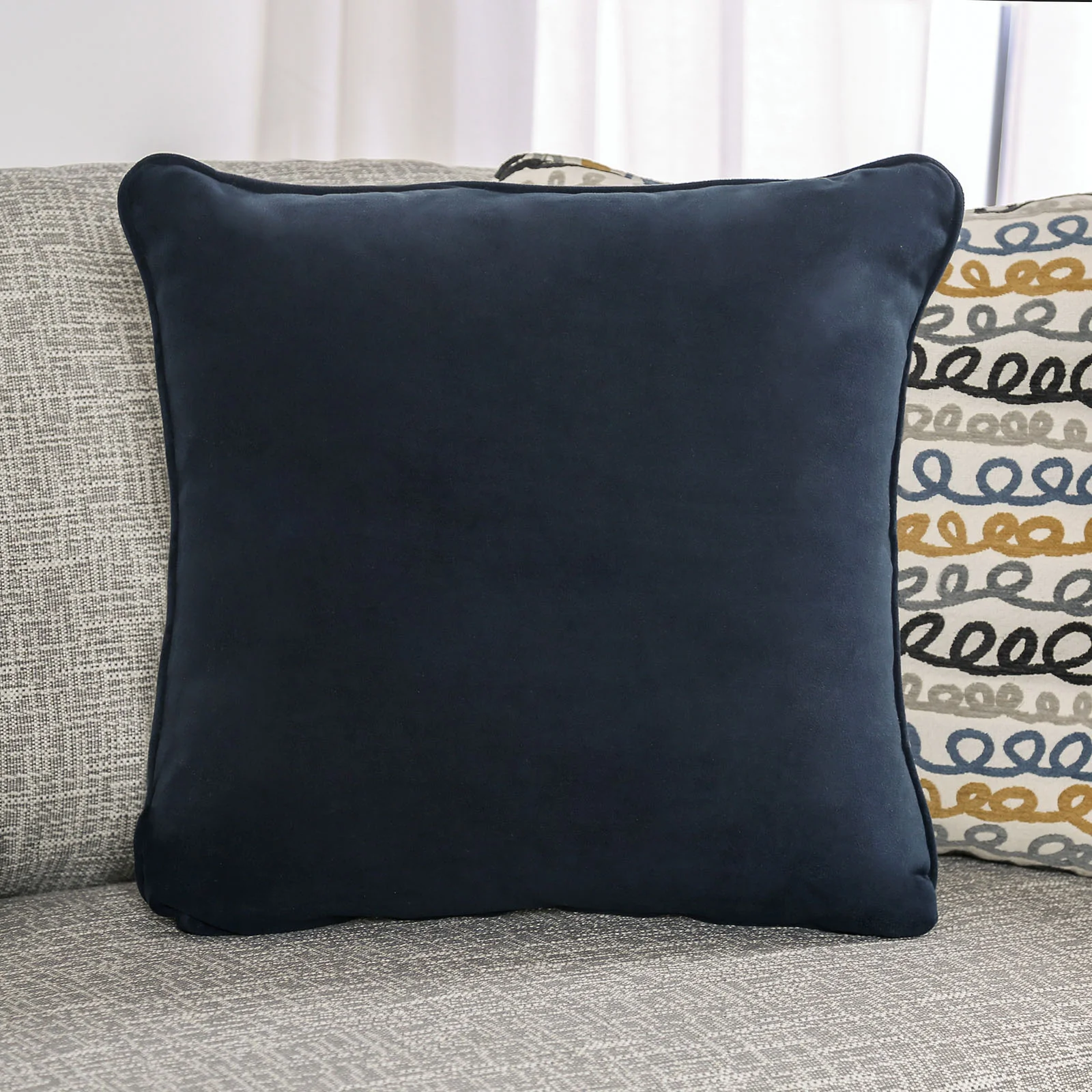 Chancery Gray/Navy Sofa - Image 3