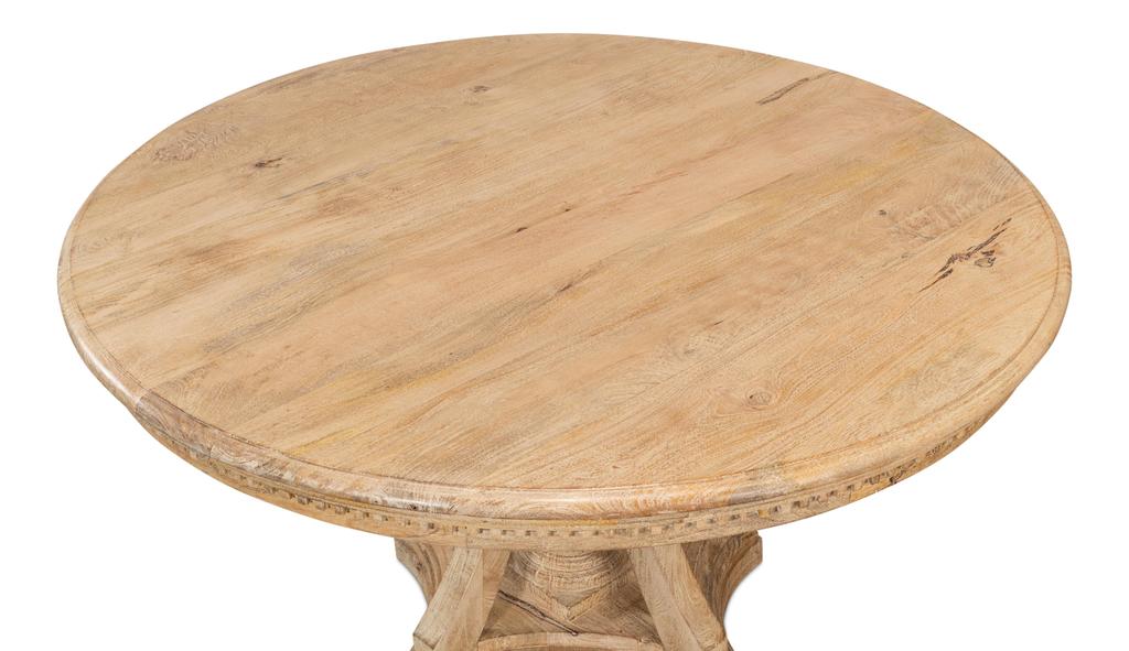 Chantal Natural Pedestal Dining Table - Image 10