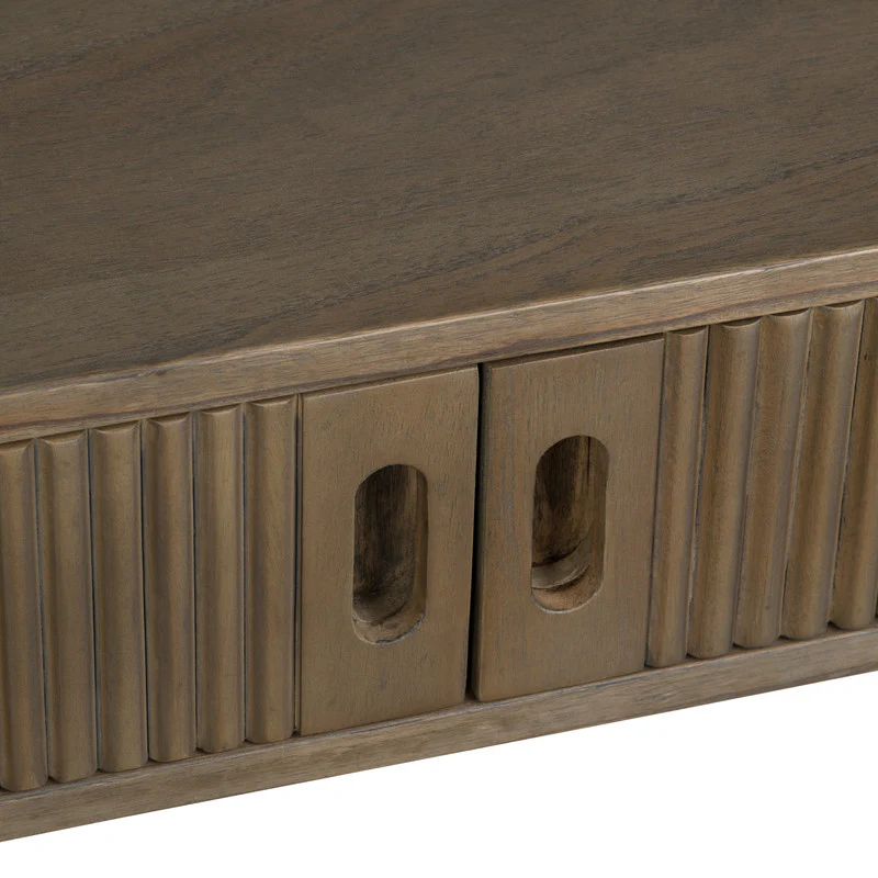 Chaplin Brown 2 Door Writing Desk - Image 3