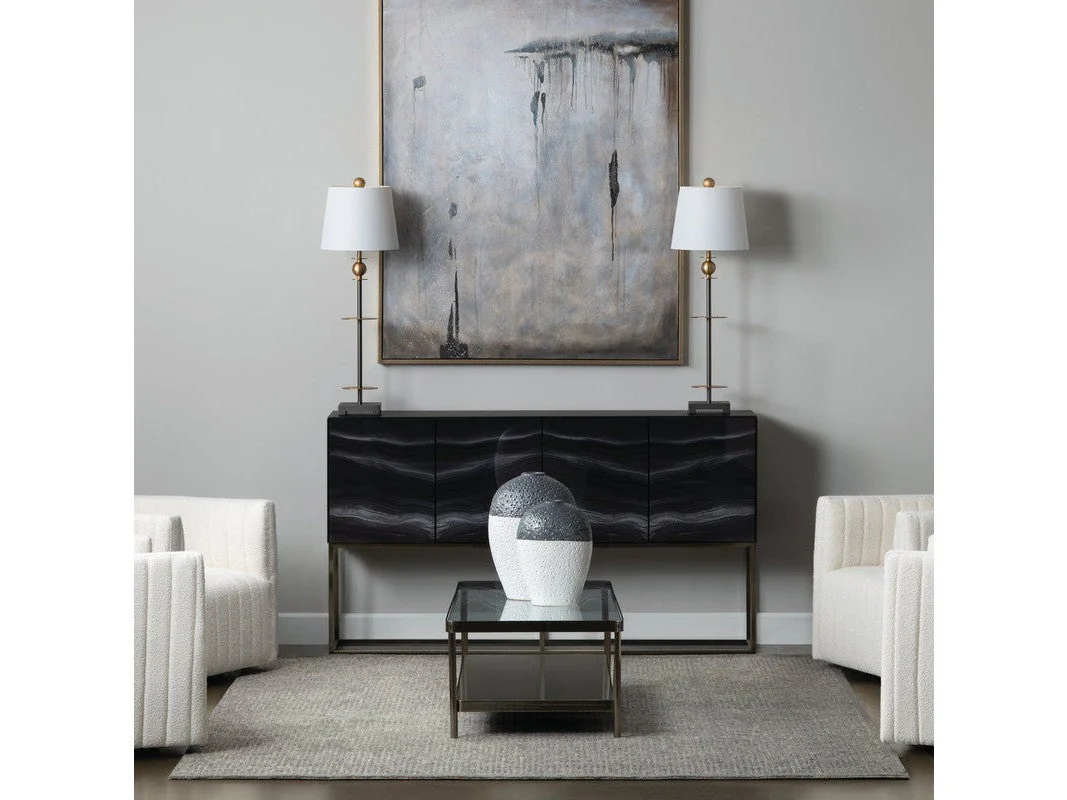 Chapman Bronze/Brass Buffet Lamp (Set of 2)