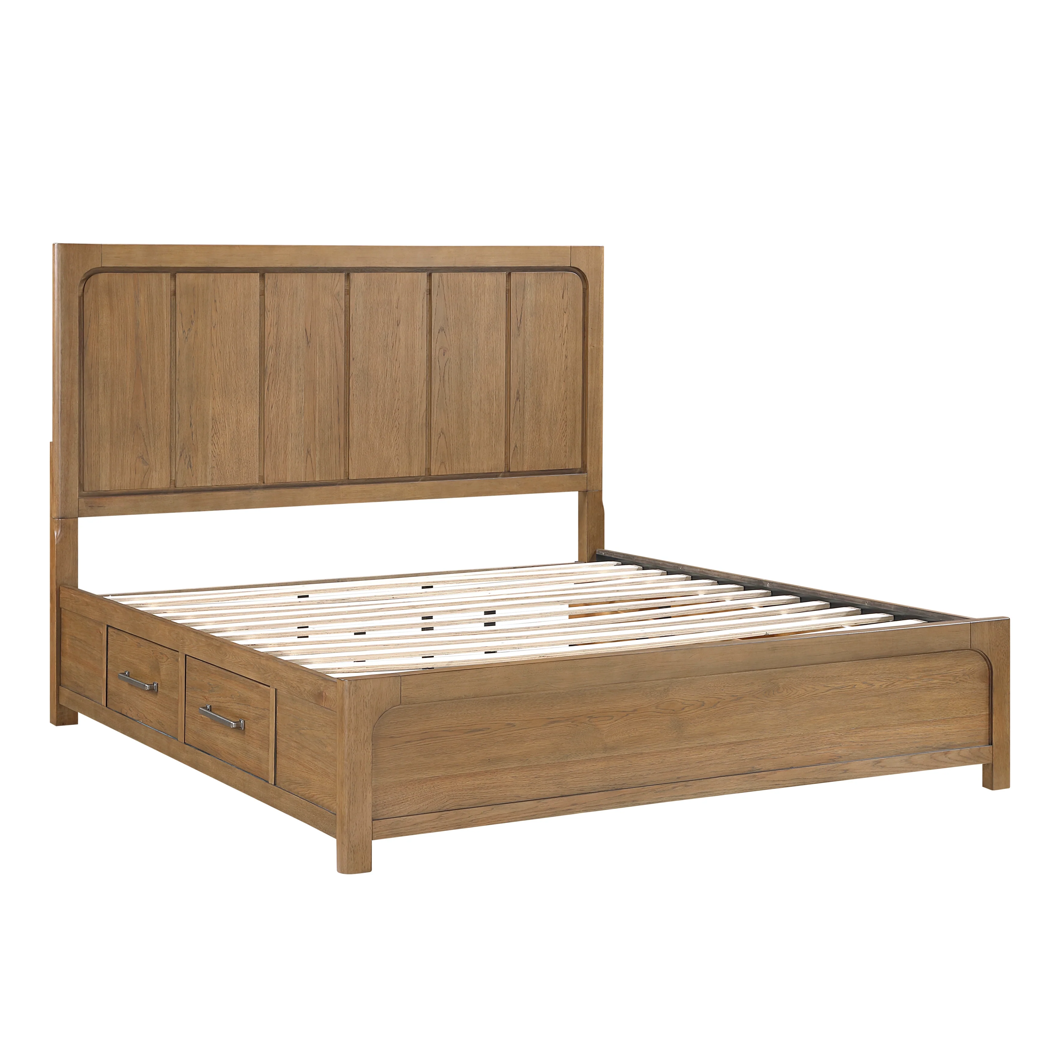 Charlotte Light Brown California King Platform Bed - Image 4