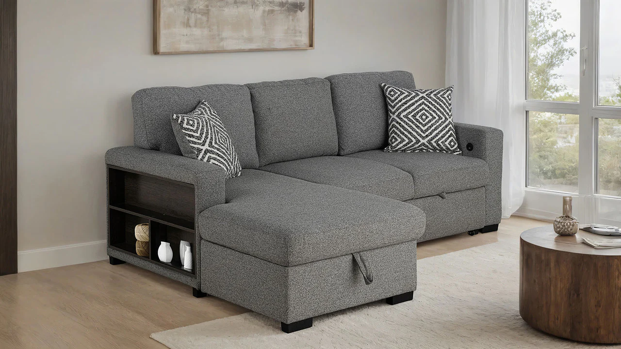 Chatham Gray Left-Chaise Sectional - Image 4