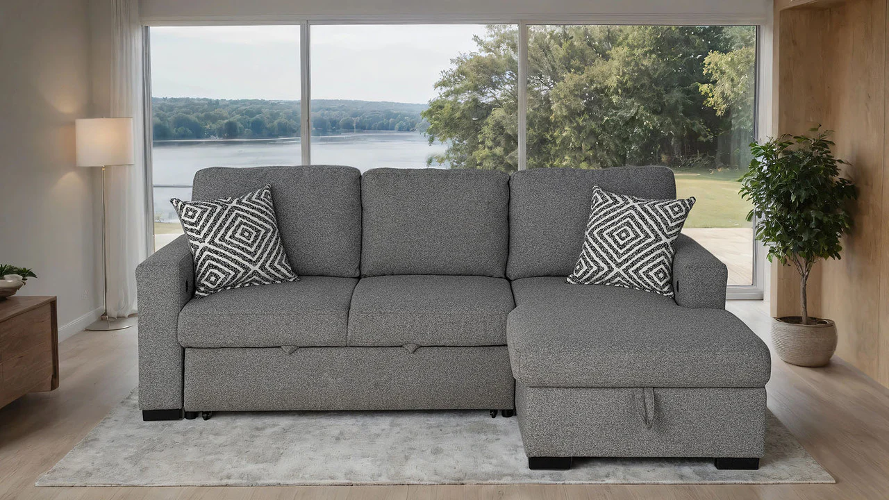 Chatham Gray Right-Chaise Sectional - Image 2