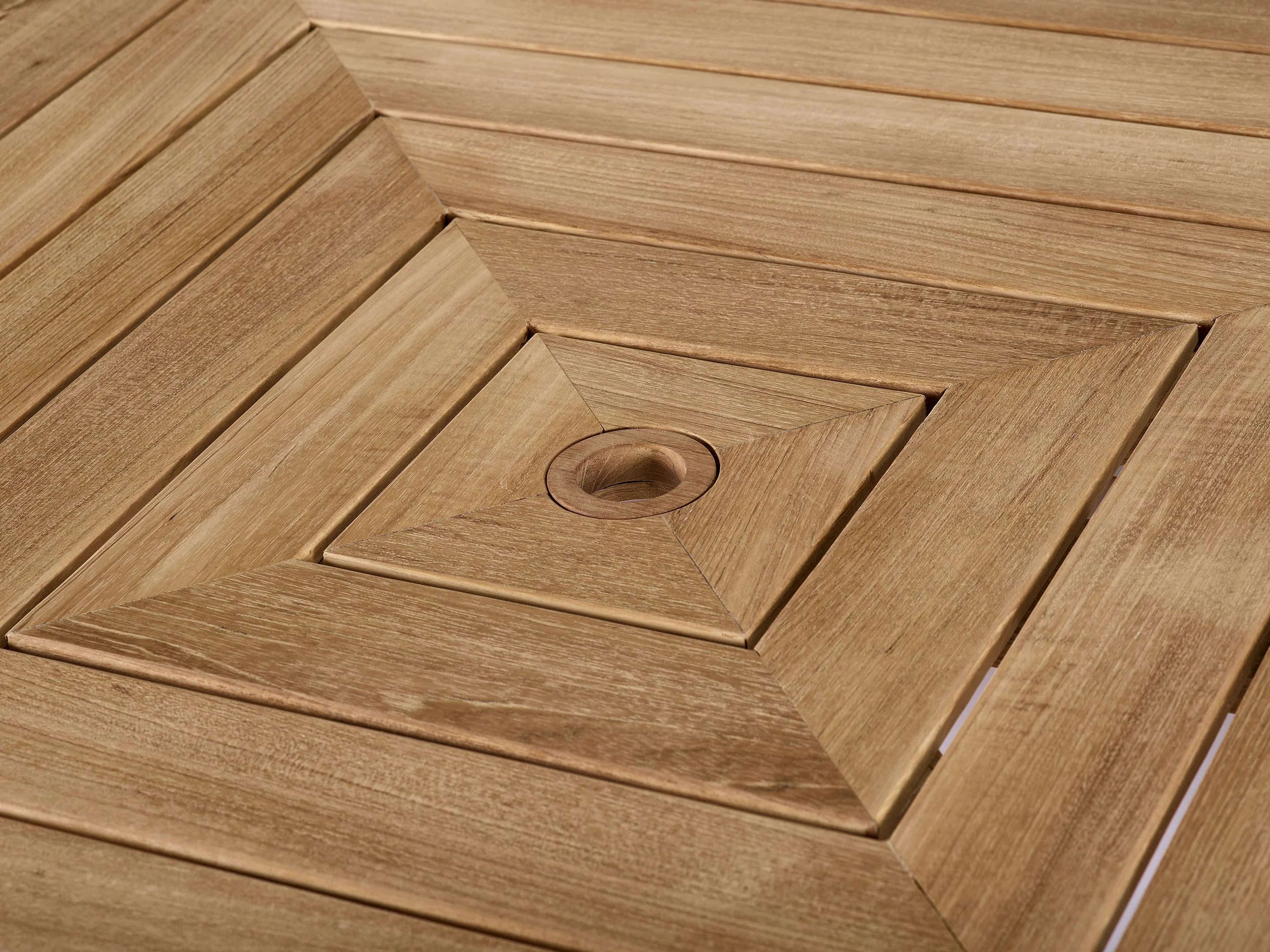 Chesapeake Natural Teak Round Dining Table - Image 4