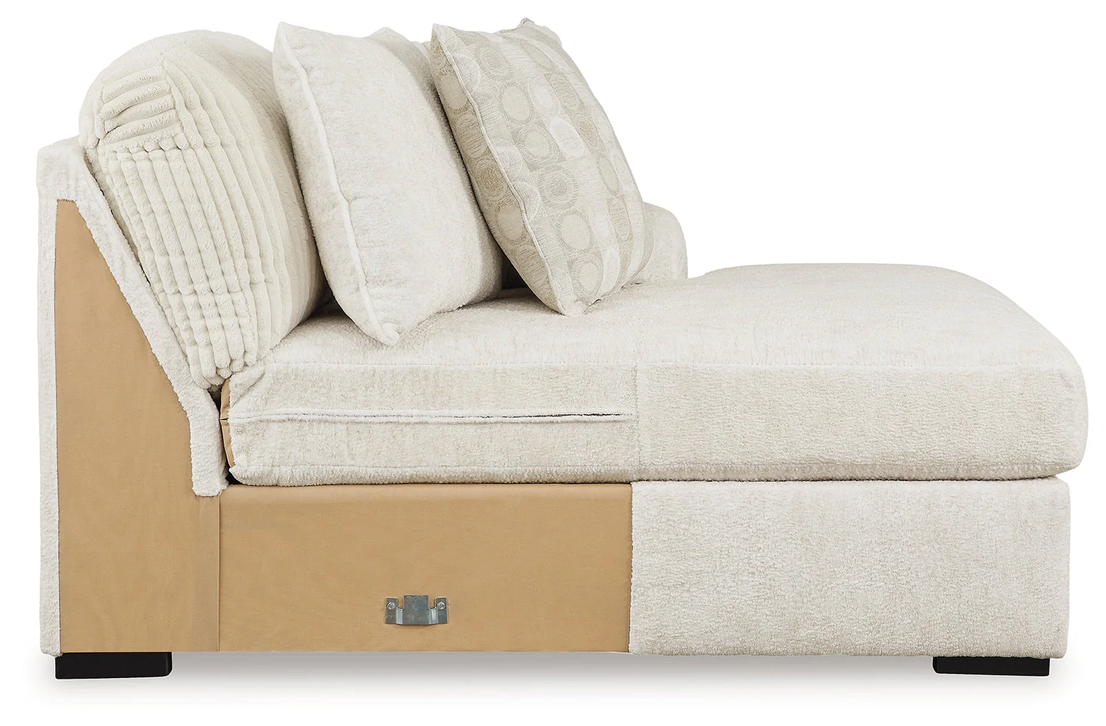 Chessington Ivory 4-Piece Sectional and Oversized Accent Ottoman (Online Special Price) - Image 3