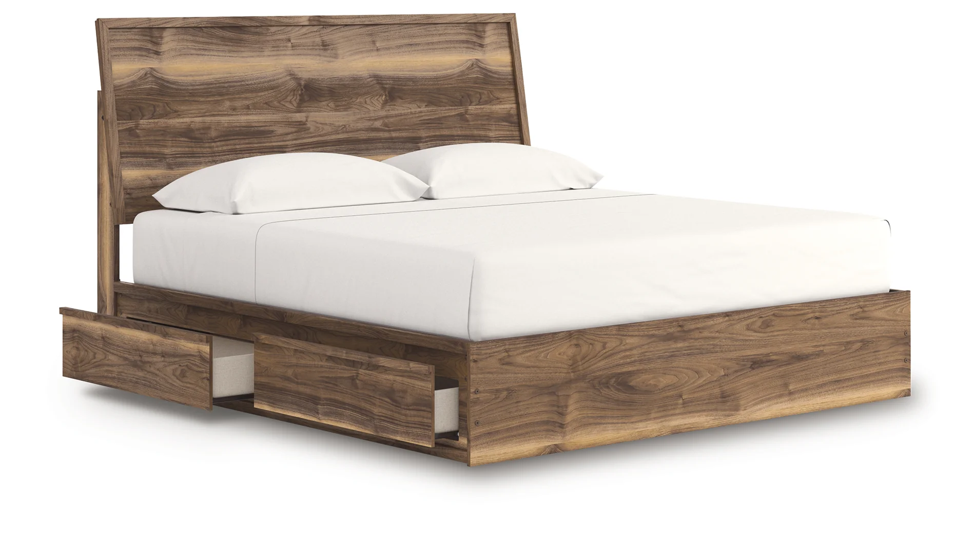 Chirason Brown King Panel Bed with Storage - Image 4