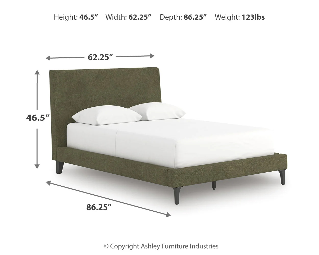 Chirason Brown/Sage Green Full Upholstered Bed, Dresser and Mirror (Online Special Price) - Image 15