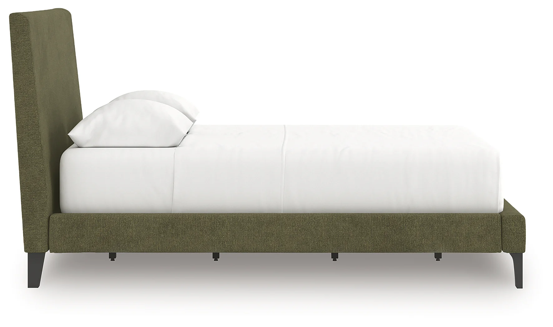Chirason Brown/Sage Green Full Upholstered Bed, Dresser and Mirror - Image 11