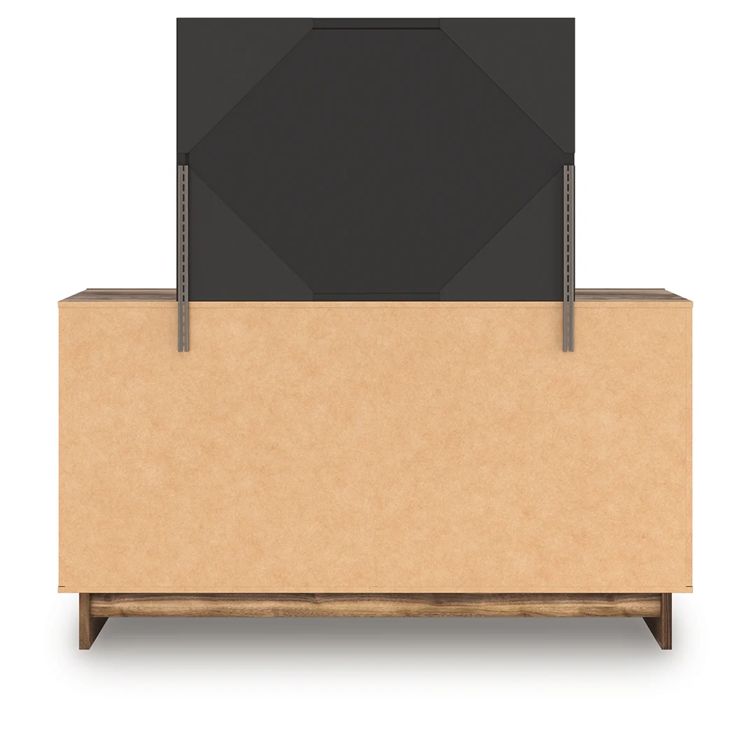 Chirason Brown/Sage Green Queen Upholstered Bed, Dresser and Mirror (Online Special Price) - Image 6