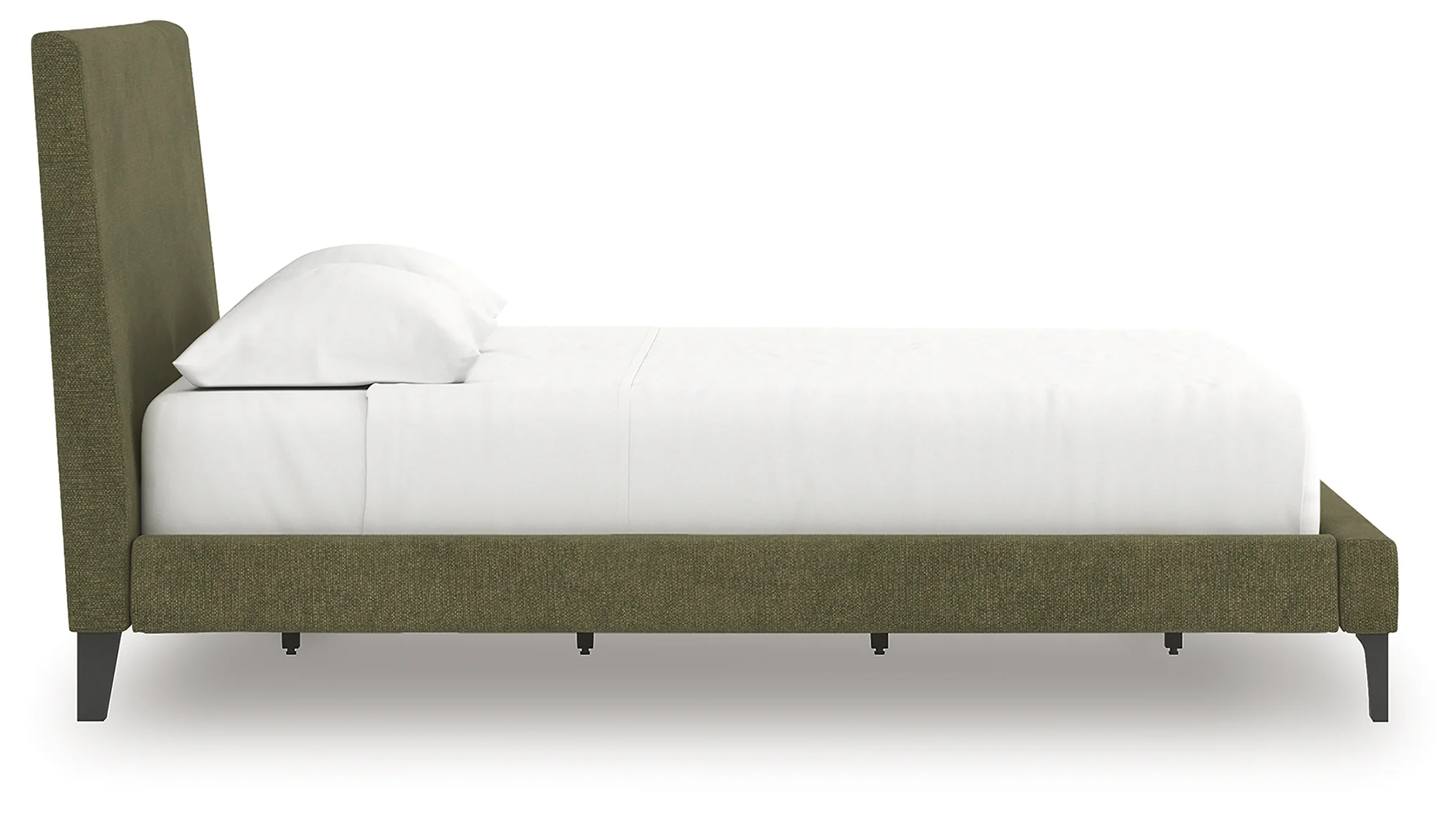 Chirason Brown/Sage Green Queen Upholstered Bed, Dresser and Mirror - Image 11