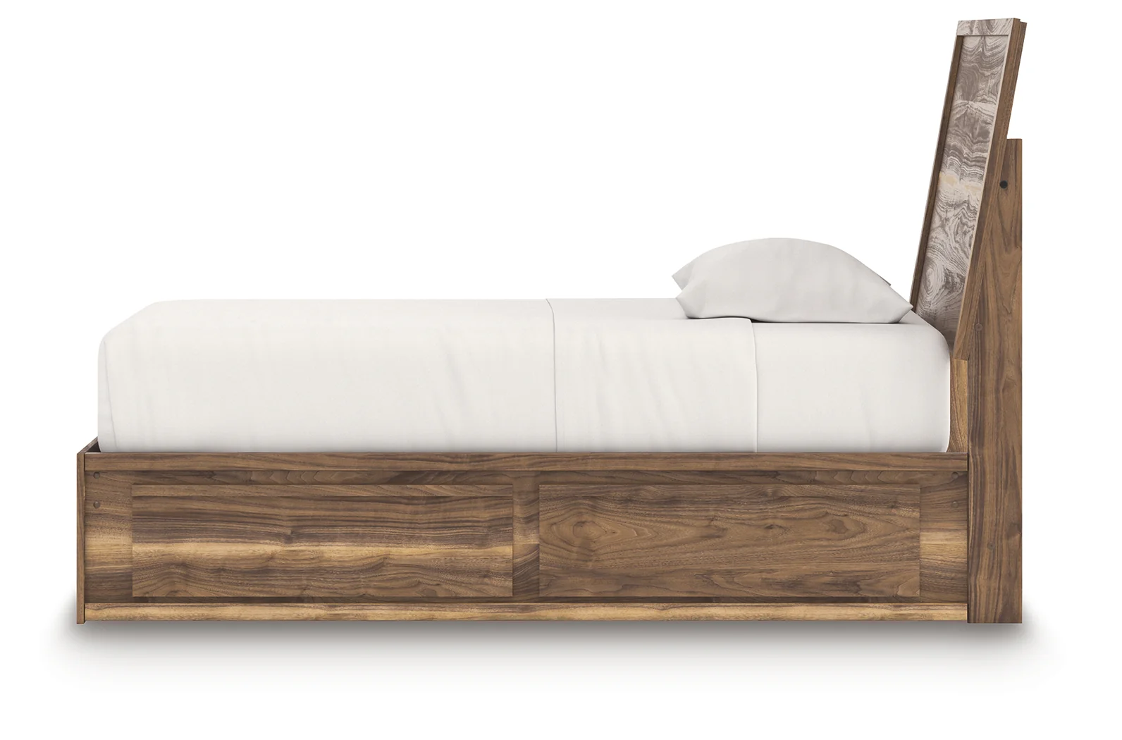 Chirason Brown Twin Panel Bed with Storage - Image 7