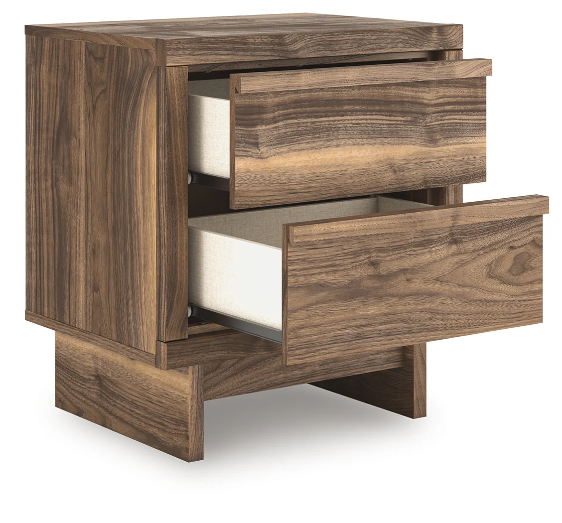 Chirason Brown Two Drawer Nightstand - Image 4